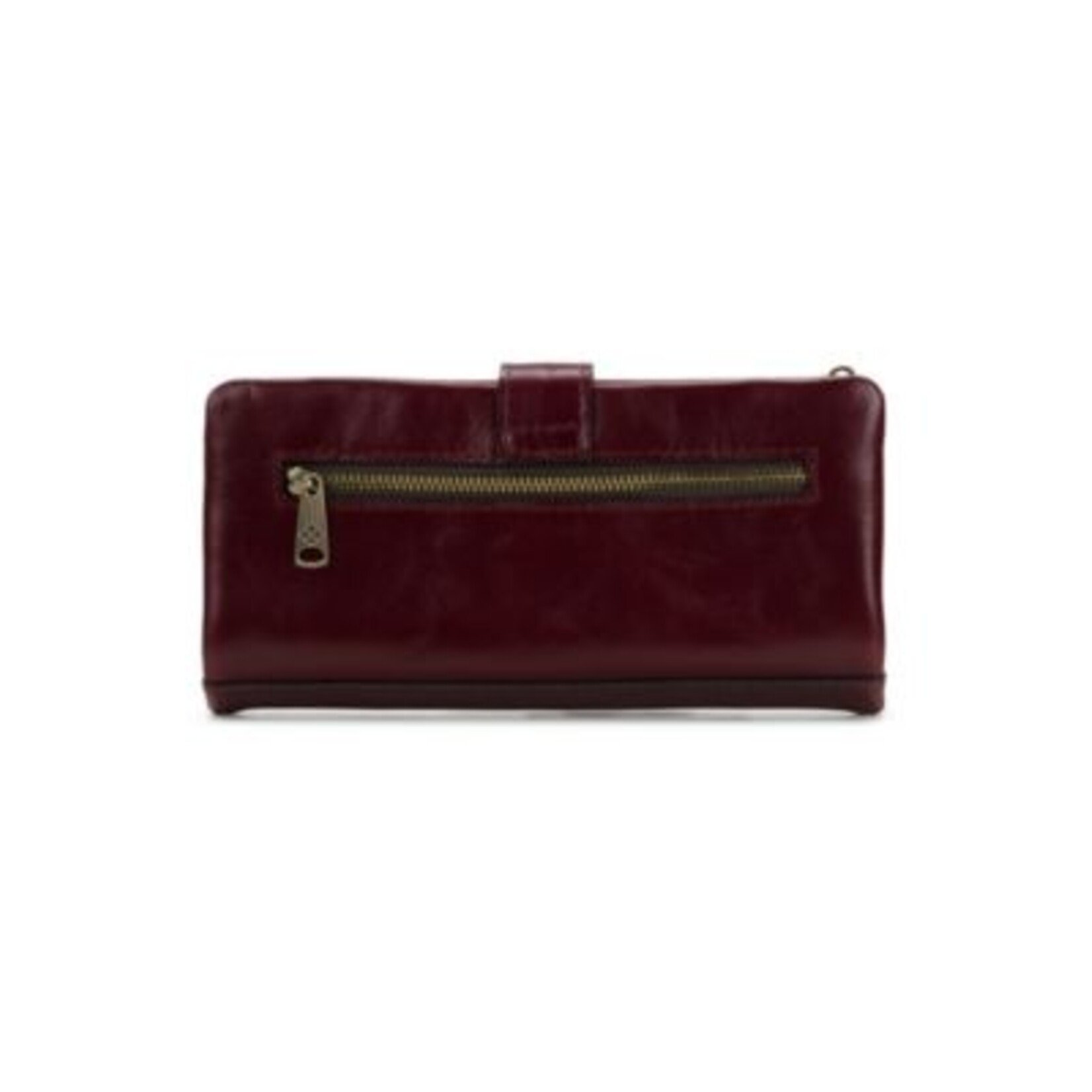 Patricia Nash Annesley Wristlet / Wallet - Vintage Distressed Oxblood