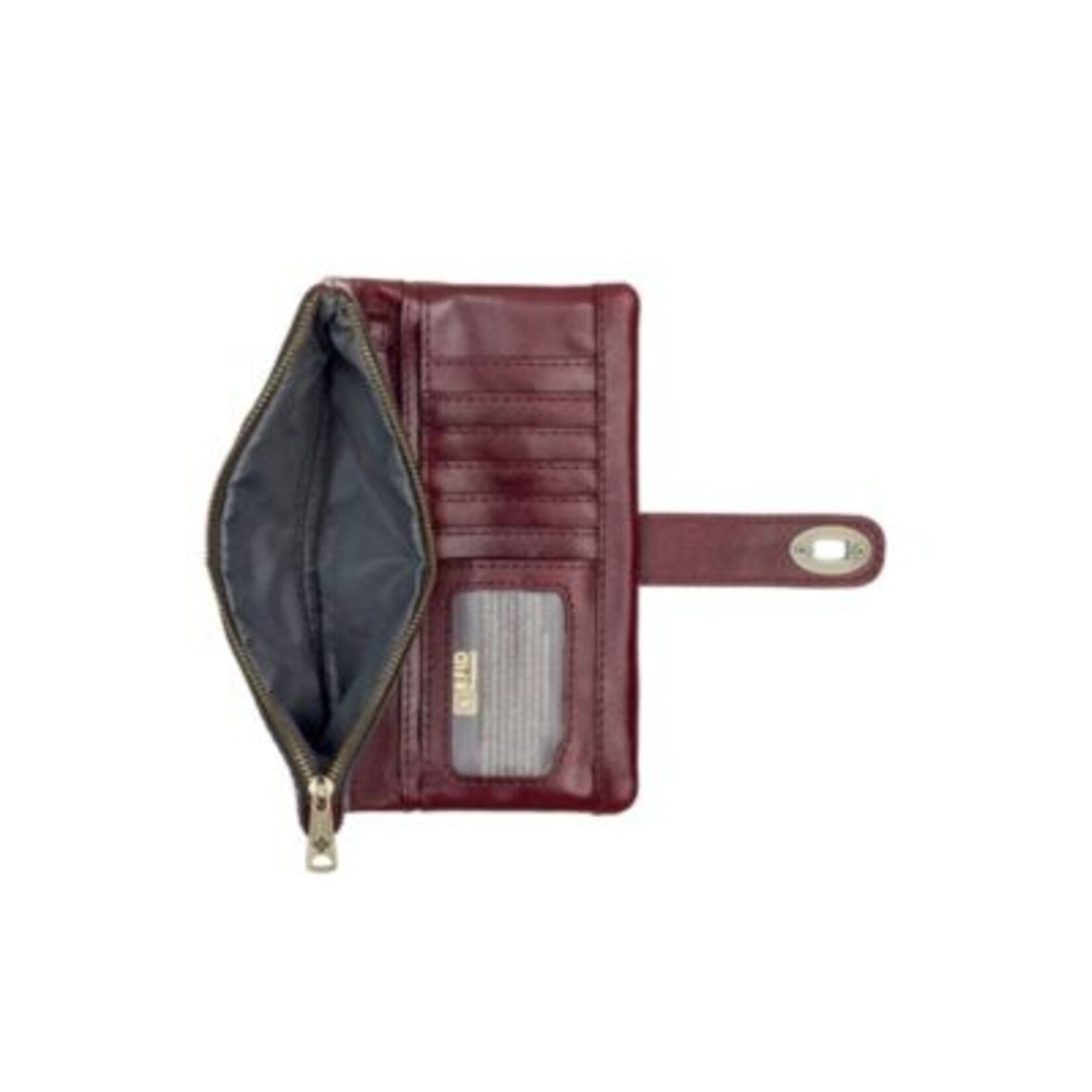 Patricia Nash Annesley Wristlet / Wallet - Vintage Distressed Oxblood
