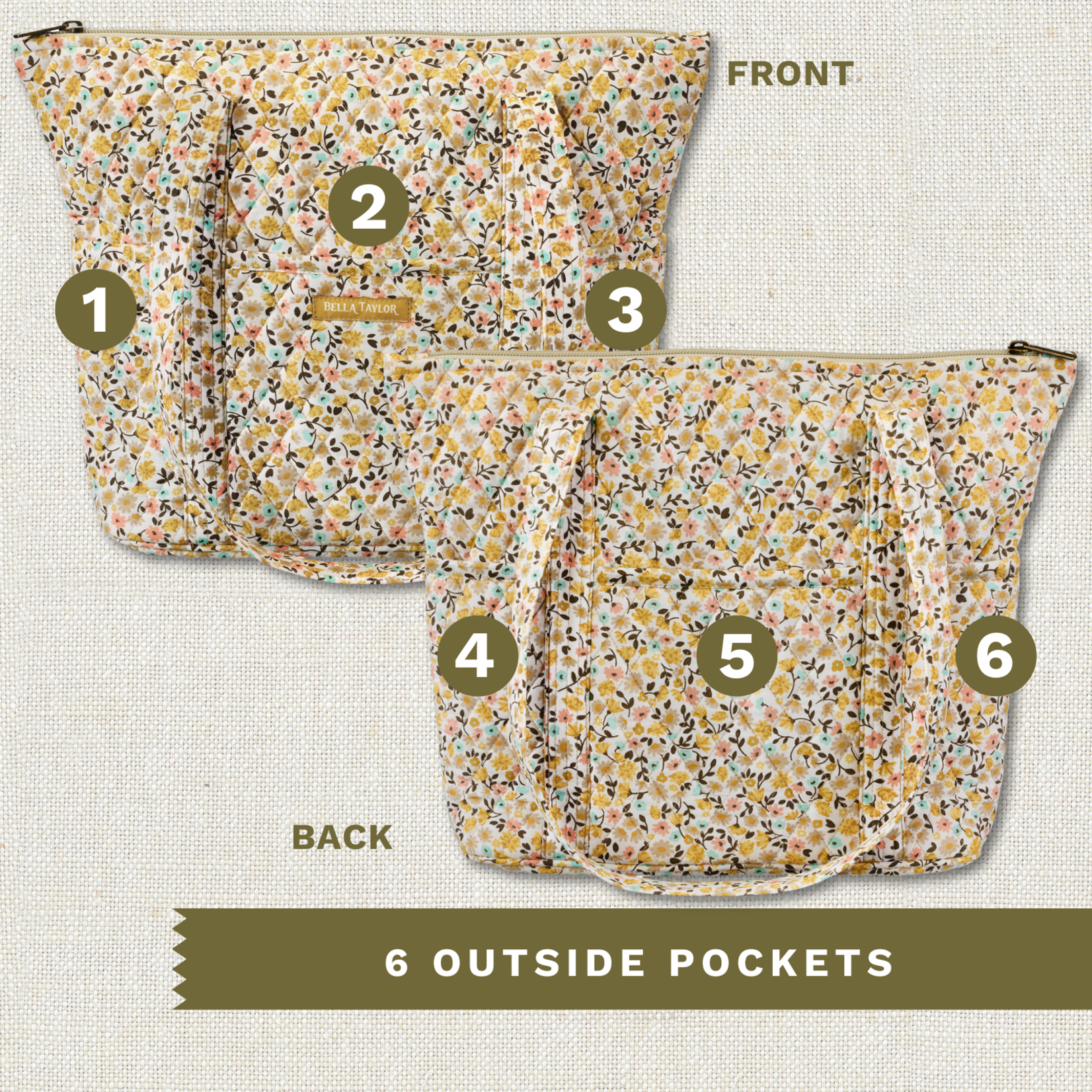 Bella Taylor Stride Tote - Prairie Meadow 2026