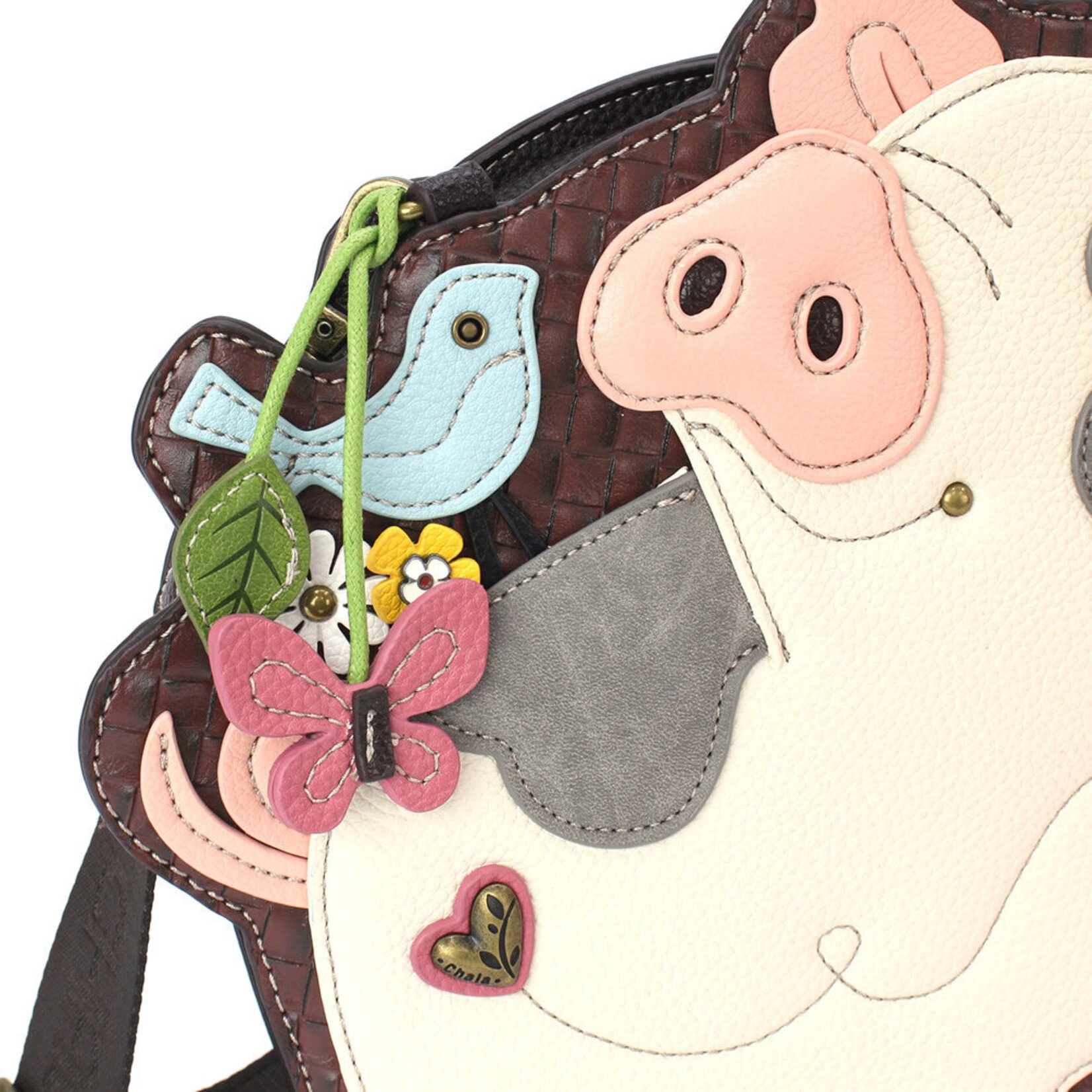 Chala Novelty Purse - Spotted Pink Pig