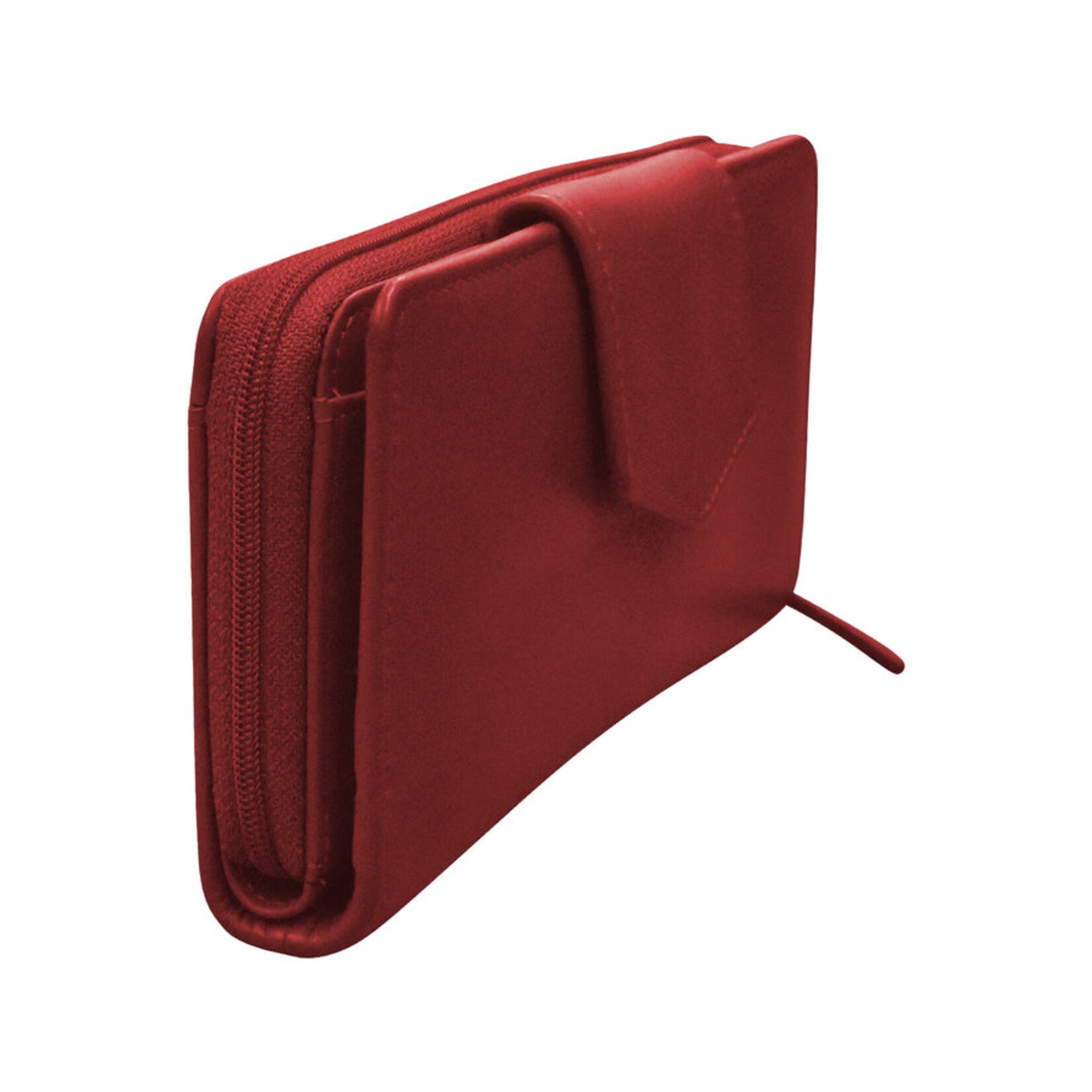 Leather Handbags and Accessories 7414 Red - Multi Organizer Wallet