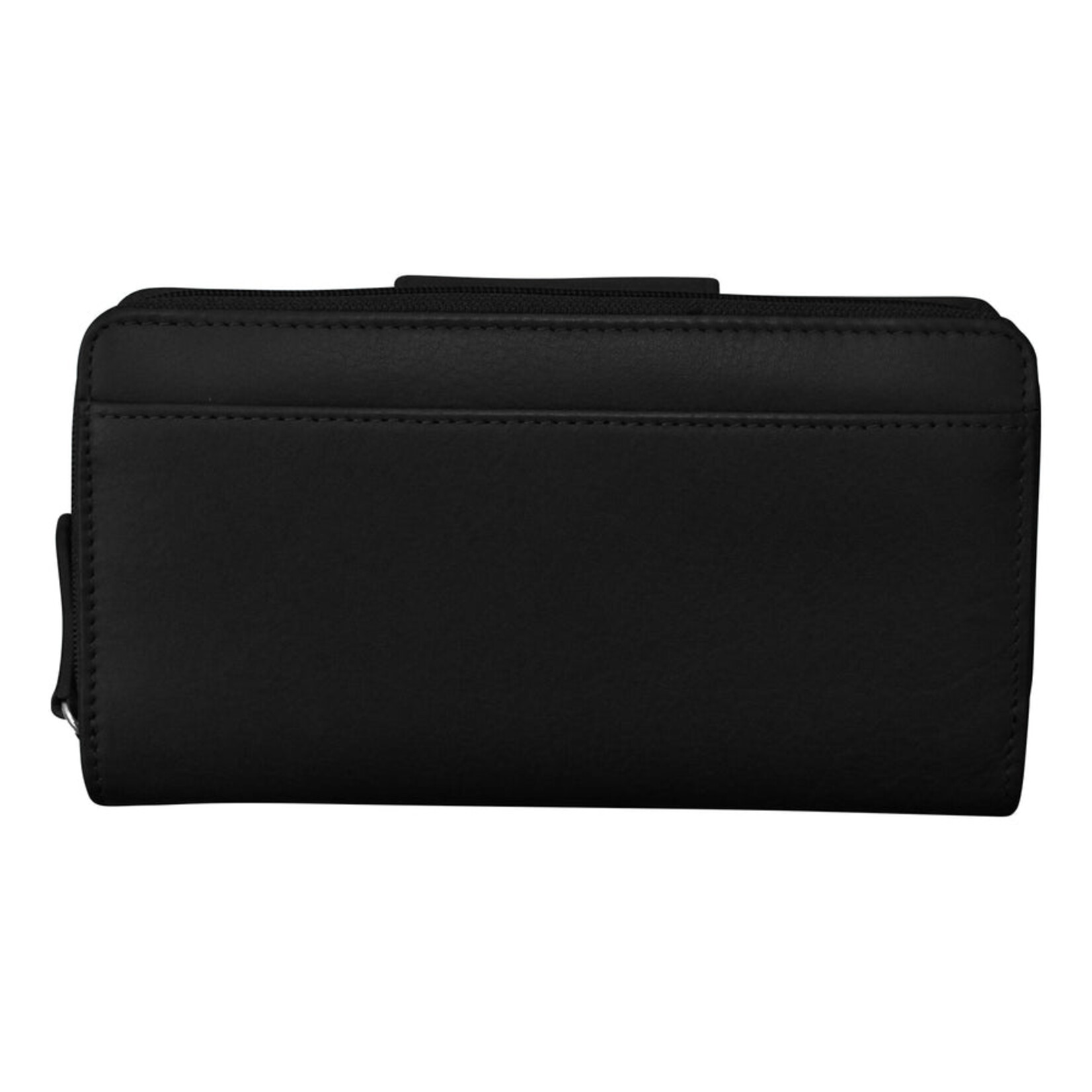 Leather Handbags and Accessories 7414 Black - Multi Organizer Wallet