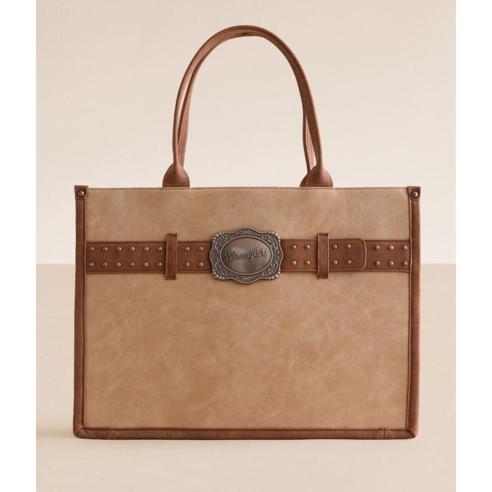 Wrangler WG250G-8119TN - Tan - Wrangler Buckle CC Large Tote