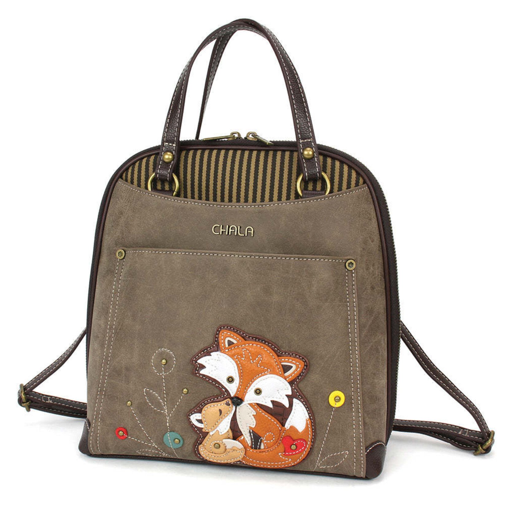 Chala Convertible Backpack - Fox Family