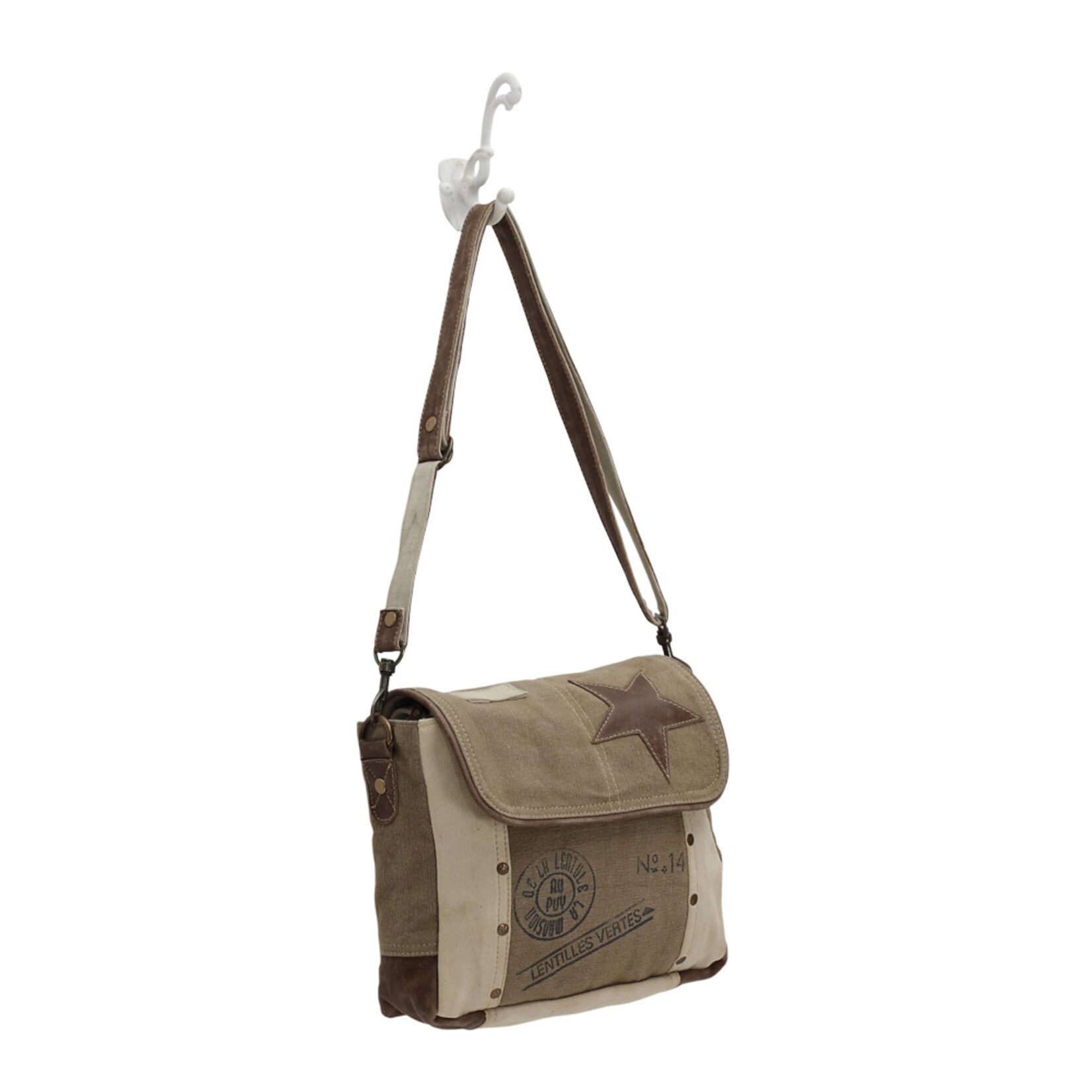 Myra Bags S-0896 Leather Star Shoulder Bag 2026