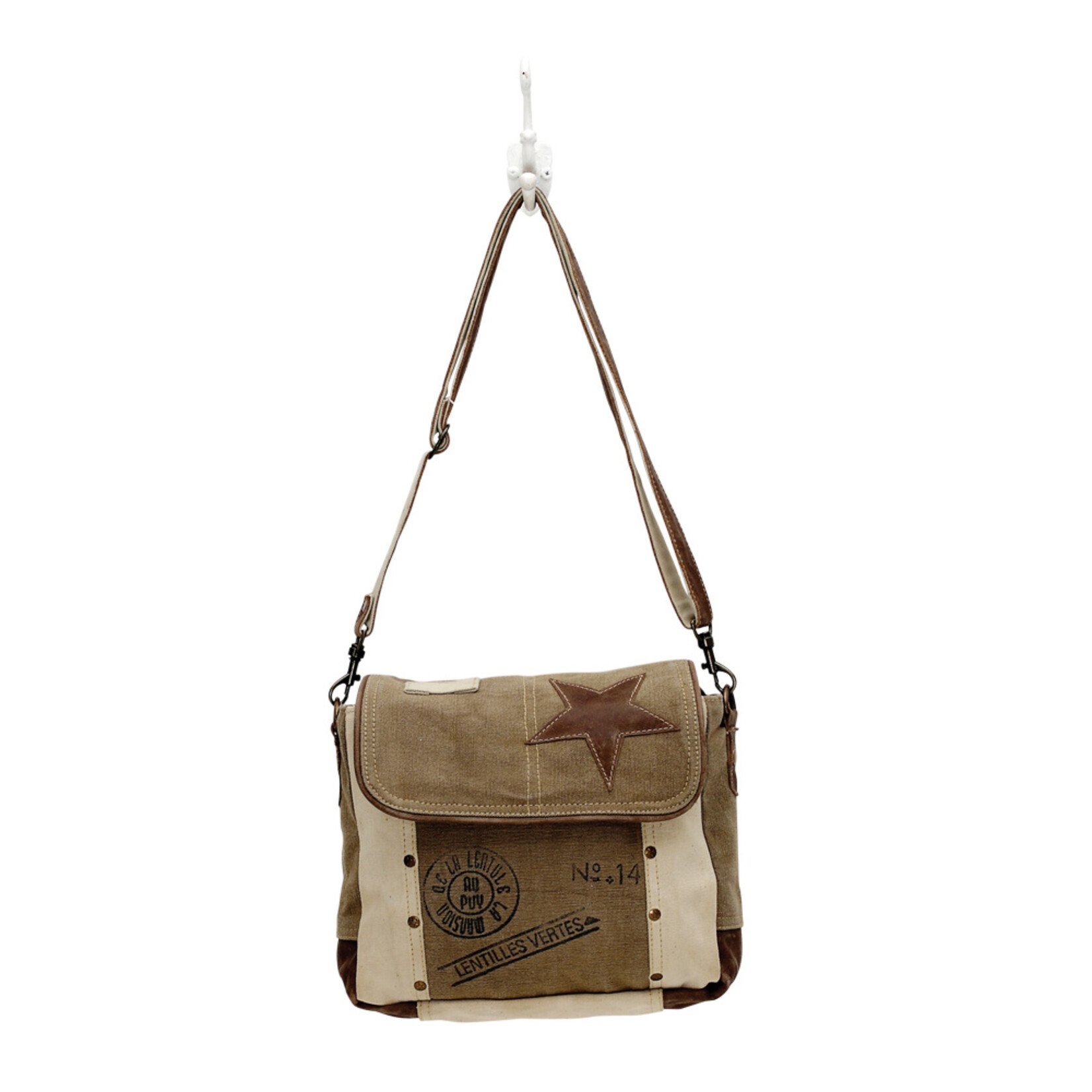 Myra Bags S-0896 Leather Star Shoulder Bag 2026