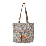 Myra Bags S-13909 Southern Bloom Cotton & Leather Bucket Bag 2026