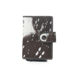Myra Bags S-14008 Monsoon Ink Hairon Leather Credit Card Holder - Dust Black 2026