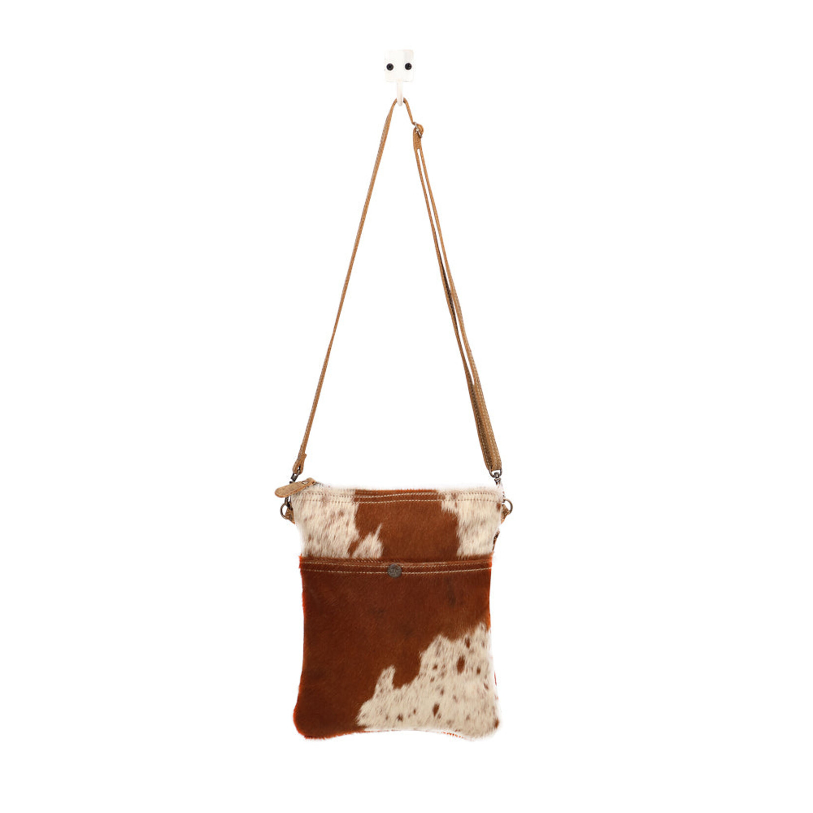 Myra Bags S-1425 White & Cocoa Crossbody Bag 2026