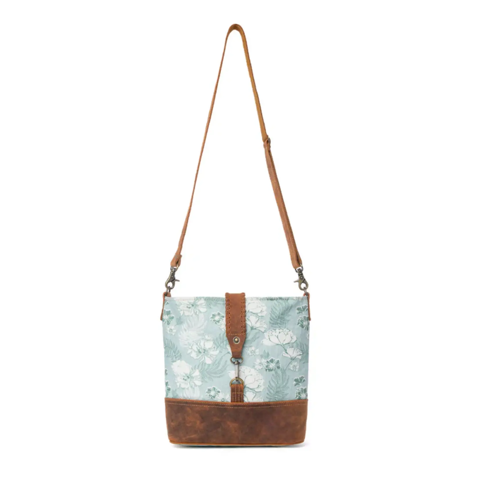 Myra Bags S-14626 Sagefield Cotton & Leather Shoulder Bag 2026
