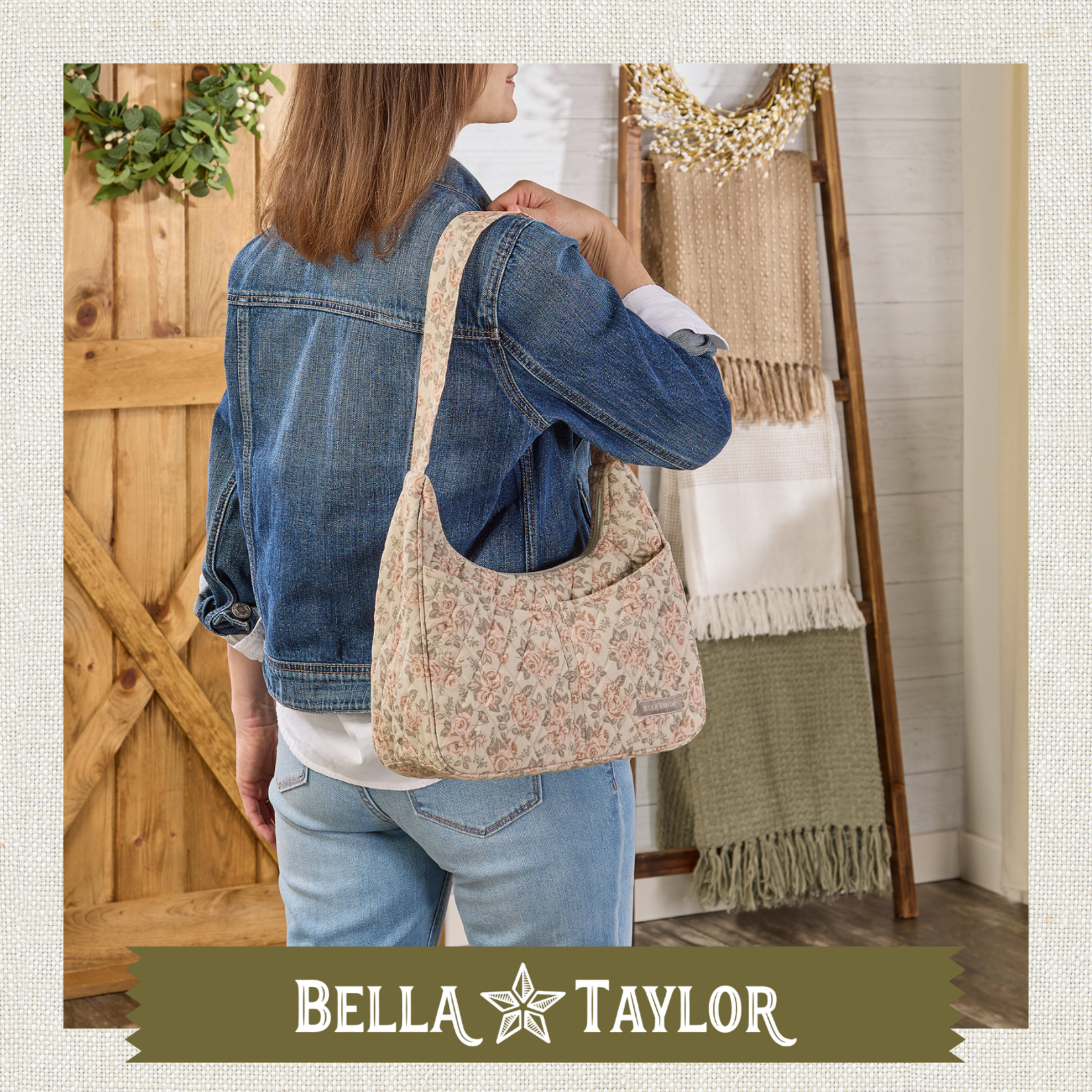 Bella Taylor Blakely Shoulder Bag - Cameo Rose
