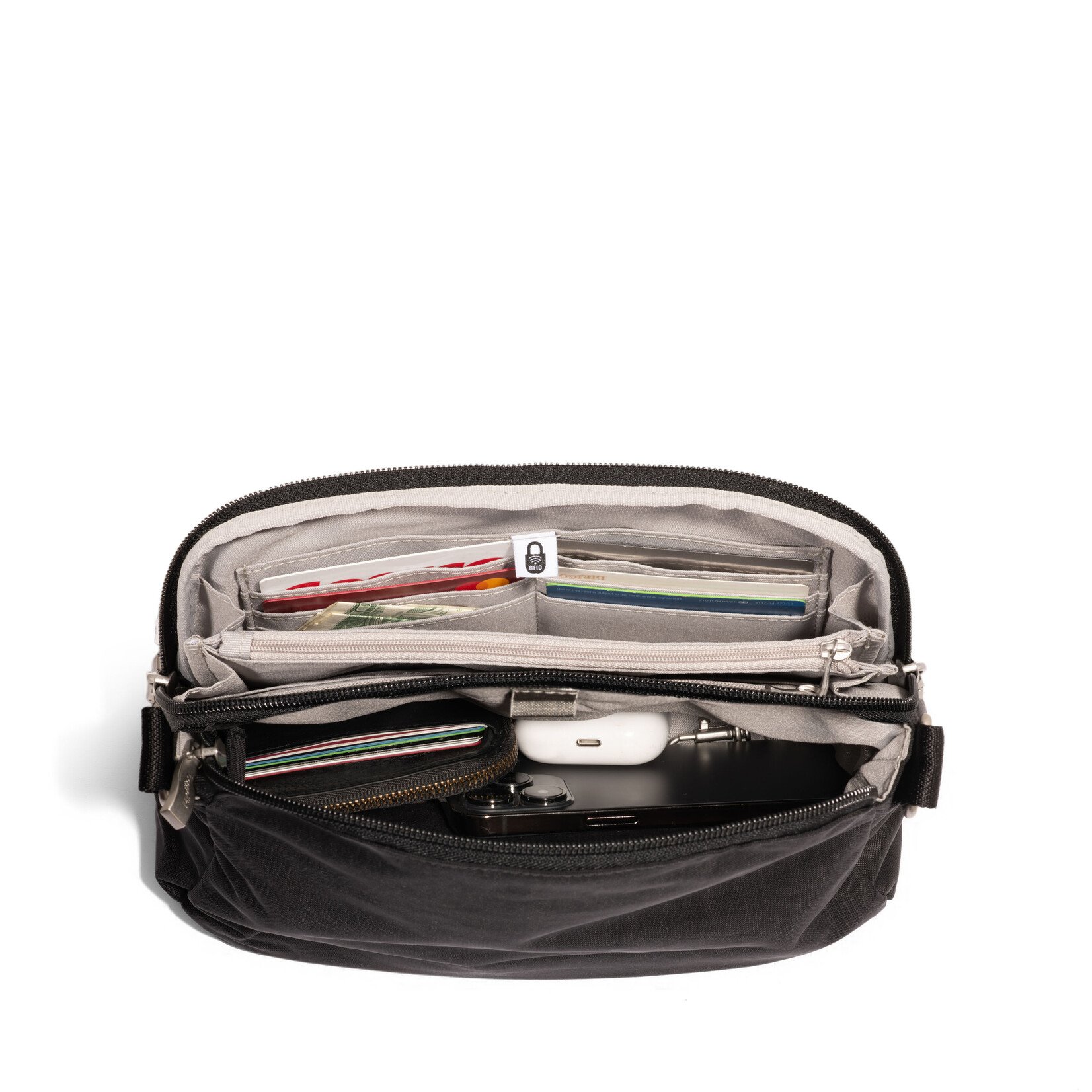 Baggallini Coastal Flip Lock Crossbody - Black 2026