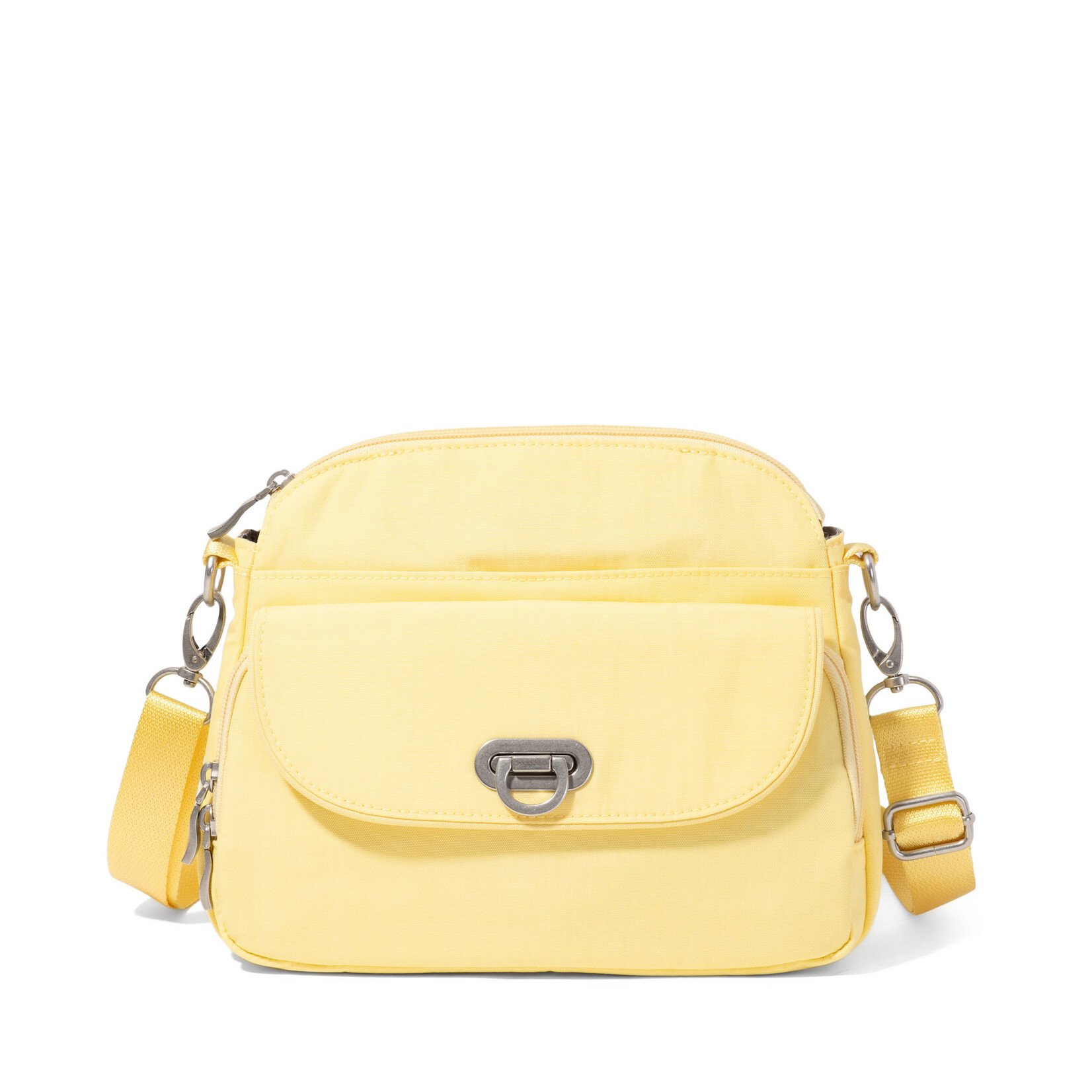 Baggallini Coastal Flip Lock Crossbody - Butter Yellow 2026