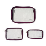 Baggallini Clear Travel Pouches - Mulberry 2026