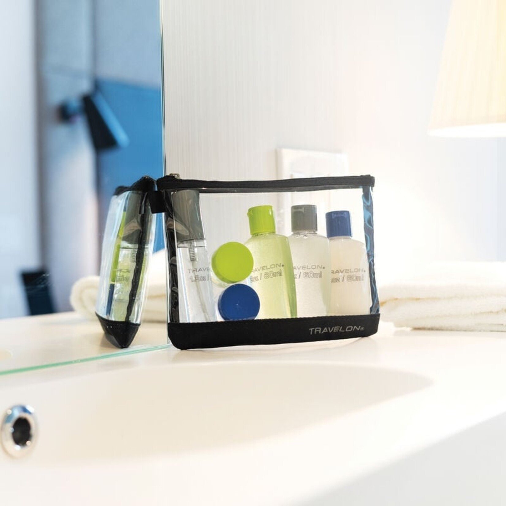 Travelon 02037-500 - Black - 1-Quart Zip-Top Bag with Bottles 2026