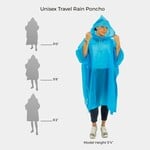 Travelon 13437-330 - Blue - Travel Rain Poncho 2026