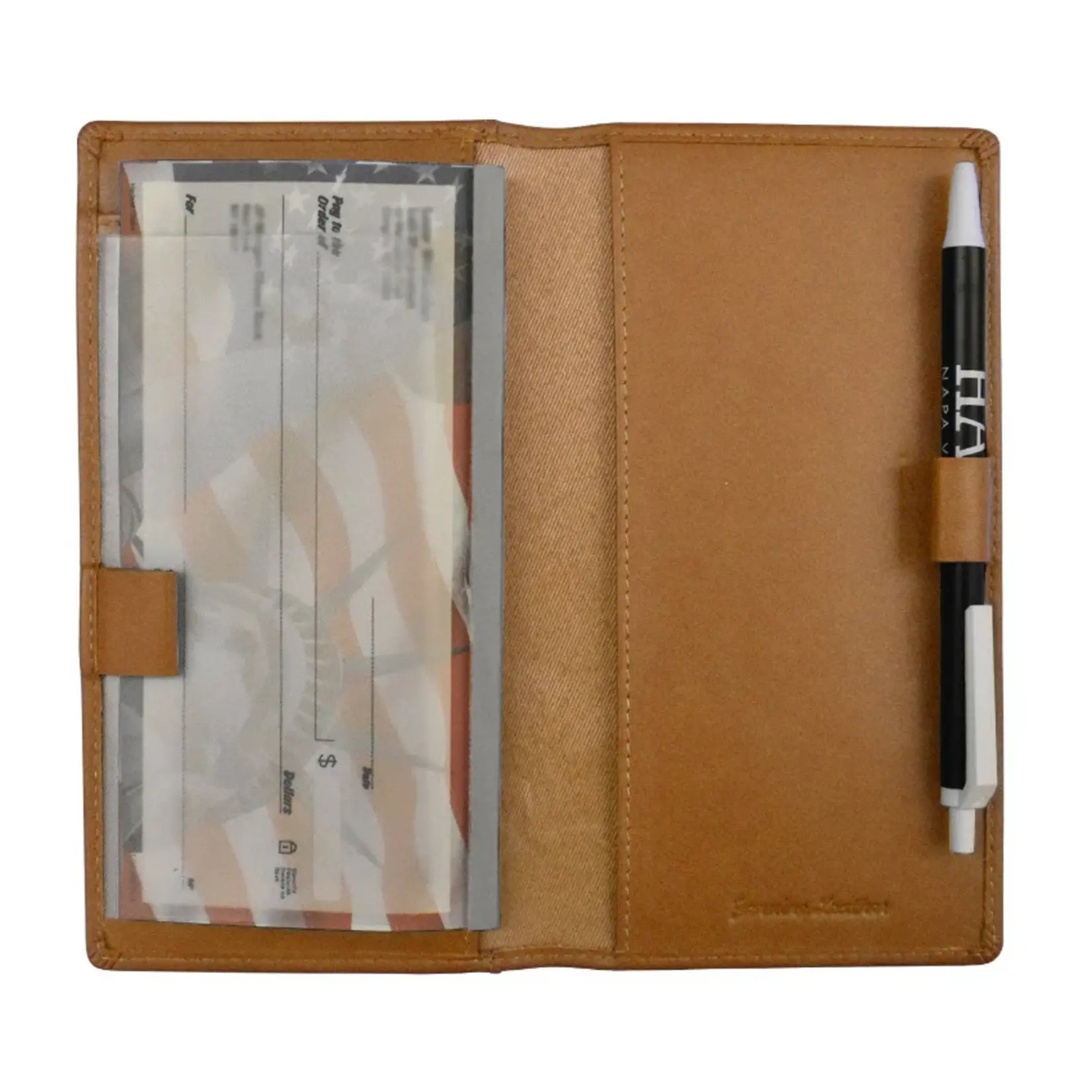Leather Handbags and Accessories 7405 Antique Saddle - Checkbook Cover 2026