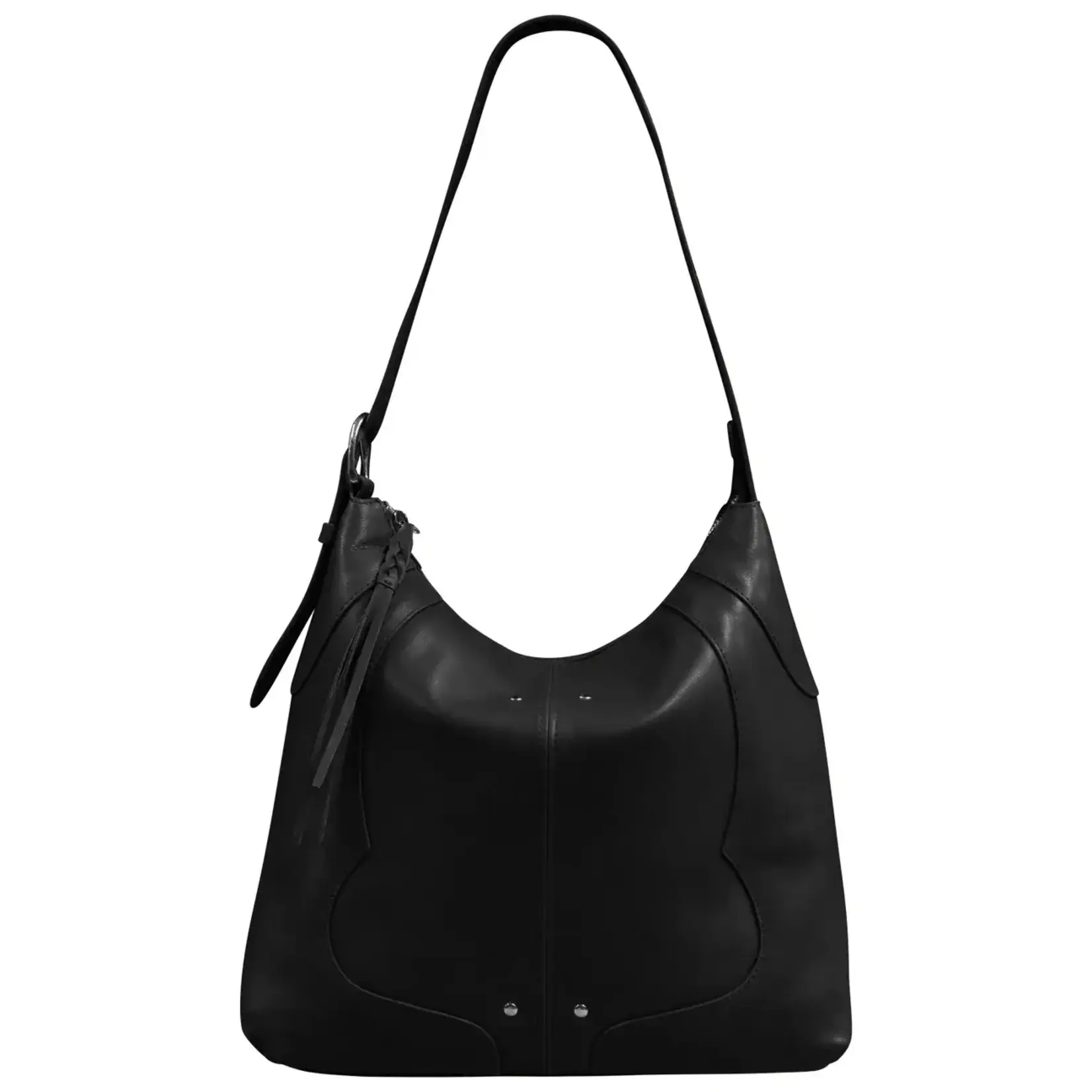 Leather Handbags and Accessories 6799 Black - Western Hobo