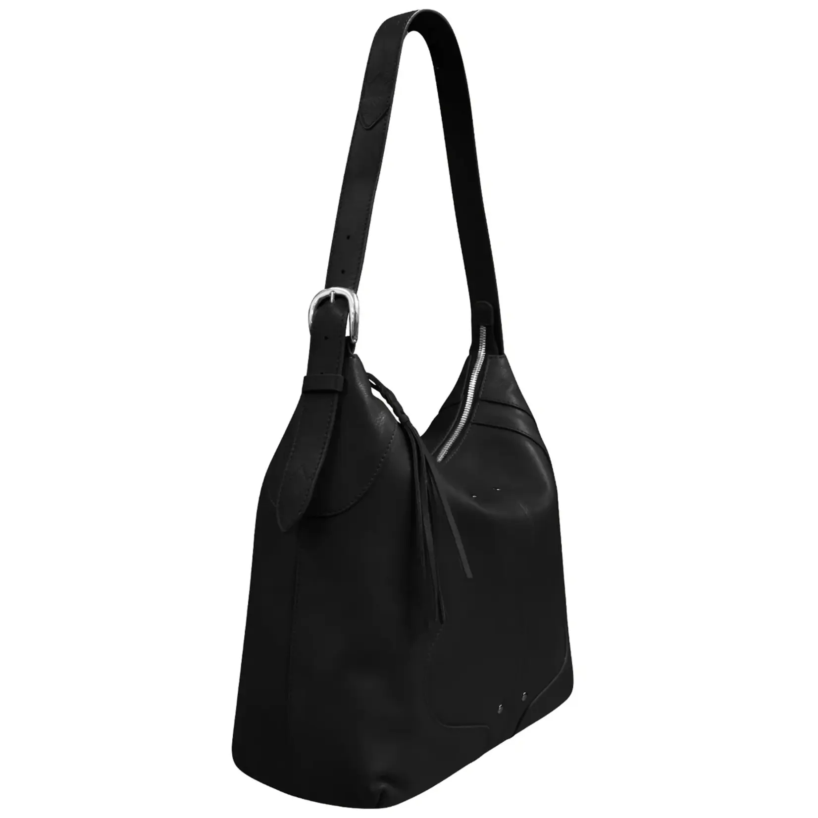 Leather Handbags and Accessories 6799 Black - Western Hobo