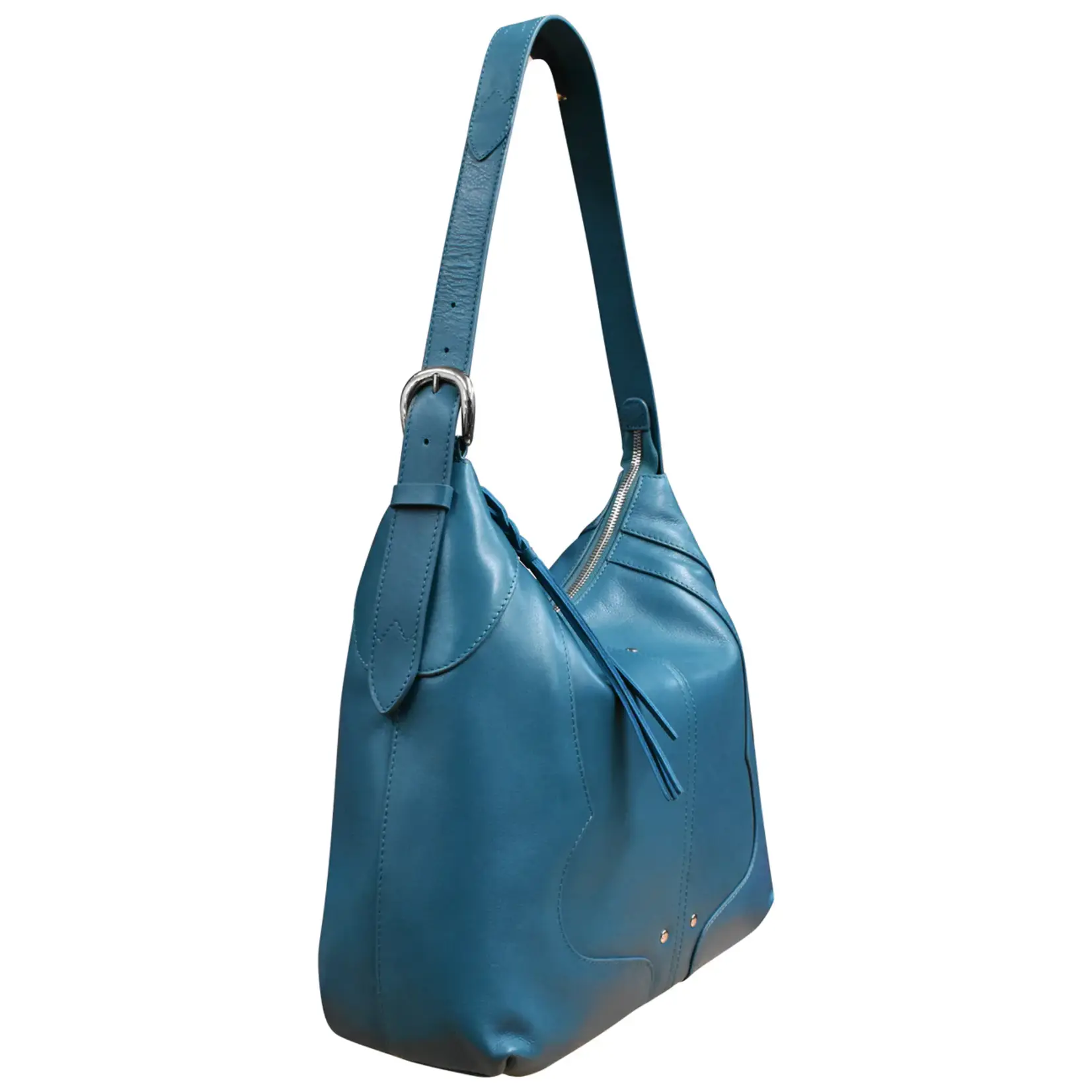 Leather Handbags and Accessories 6799 Jeans Blue - Western Hobo