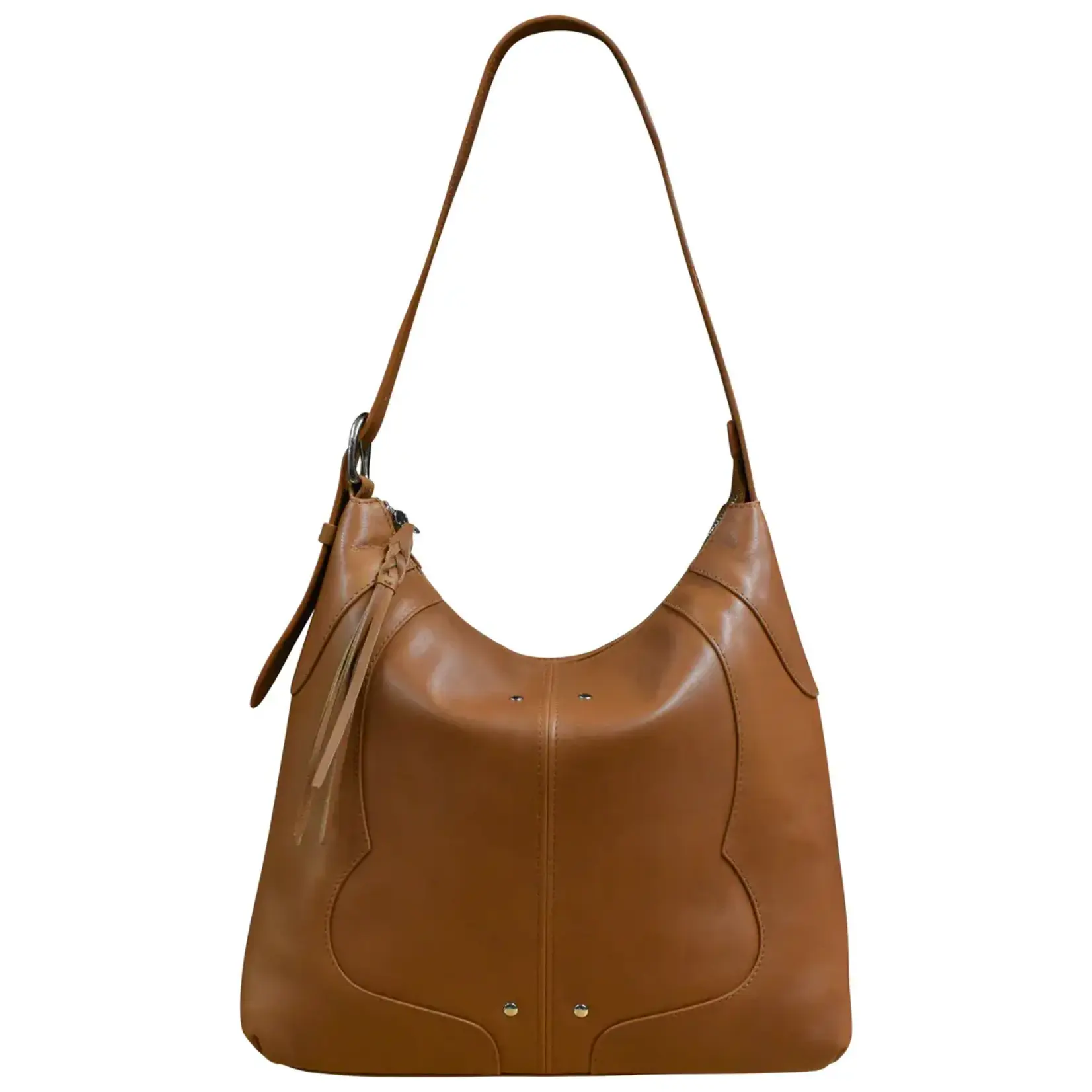 Leather Handbags and Accessories 6799 Antique Saddle - Western Hobo