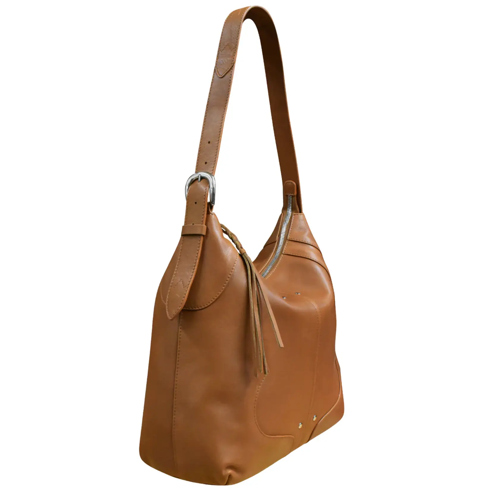 Leather Handbags and Accessories 6799 Antique Saddle - Western Hobo