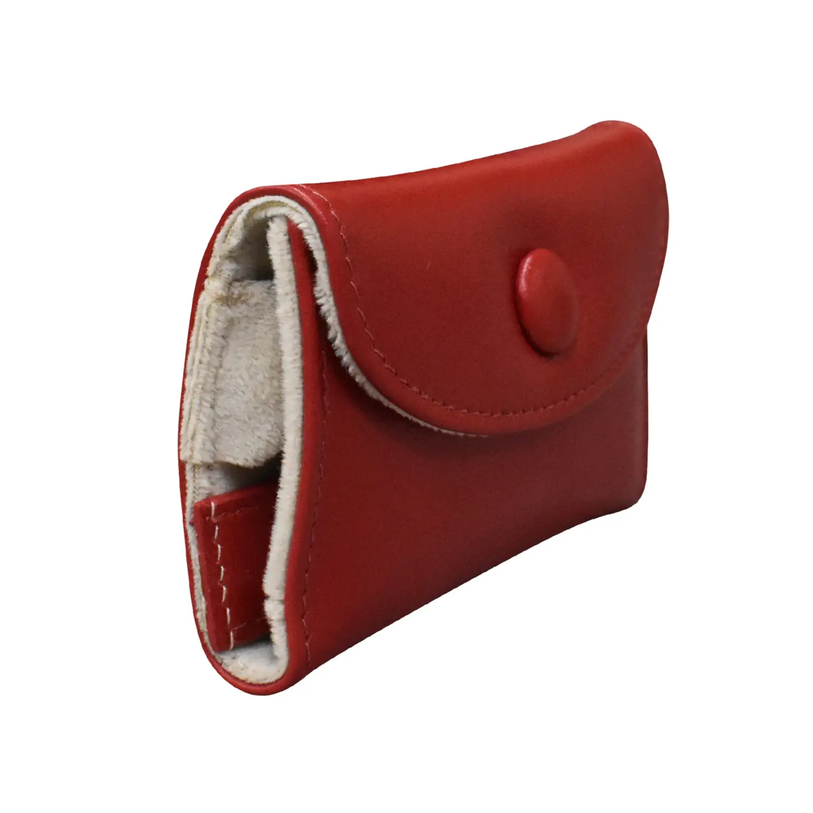 Leather Handbags and Accessories 6319 Red/Cream - Mini Jewelry Organizer