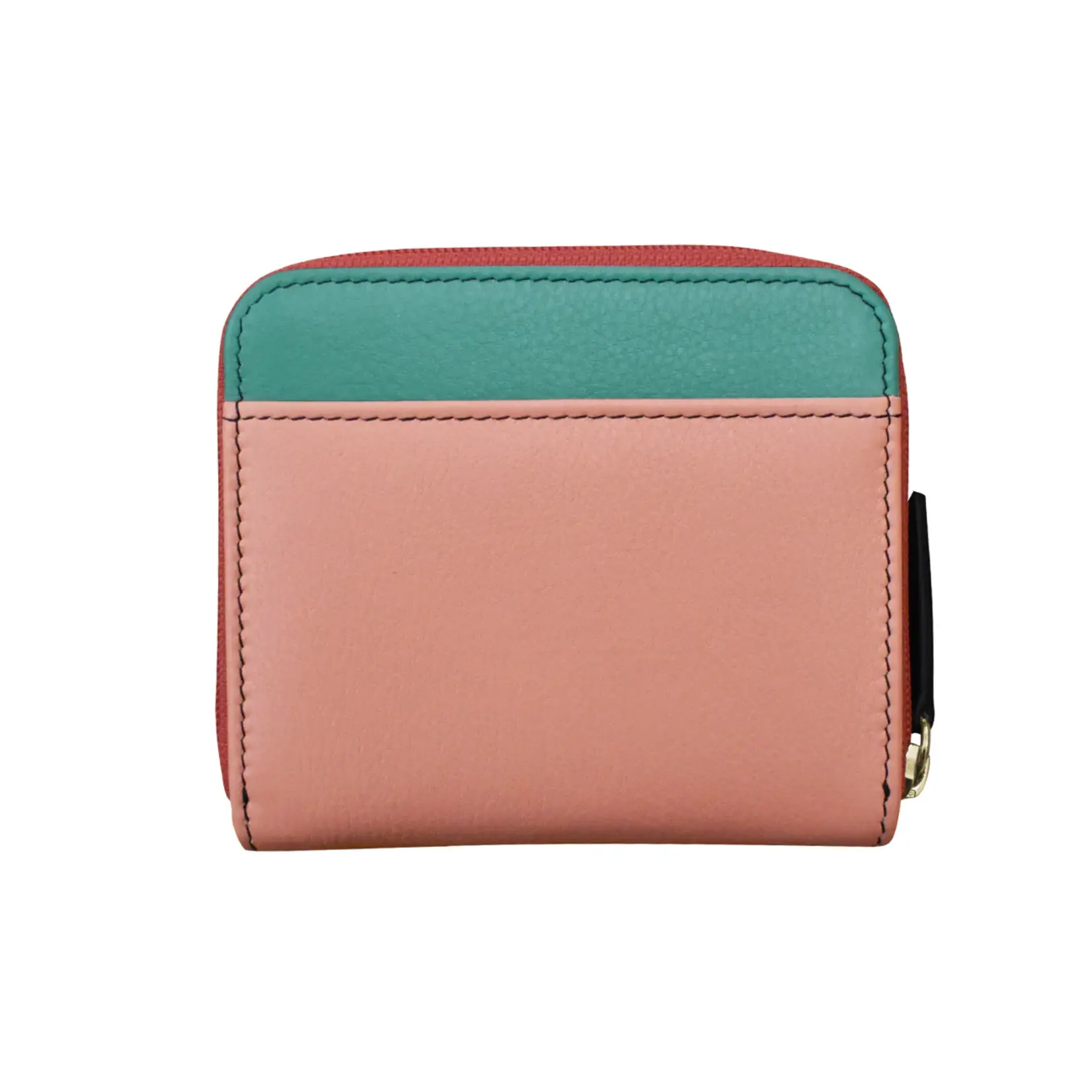 Leather Handbags and Accessories 6239 Peach Multi - Small Pocket Wallet