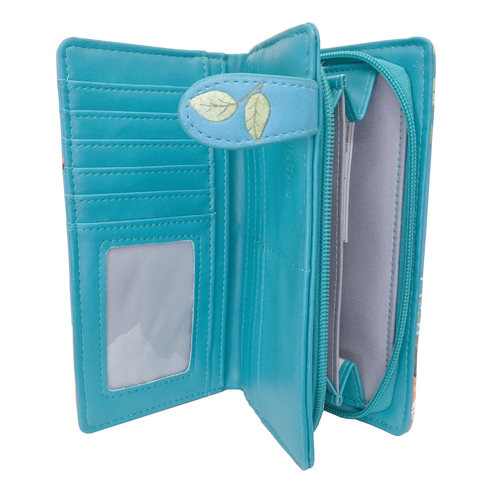 Shagwear W009280 Sky Blue Highland Cow - Large Wallet