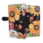 Shagwear W009503 Black Sunflower - Large Wallet