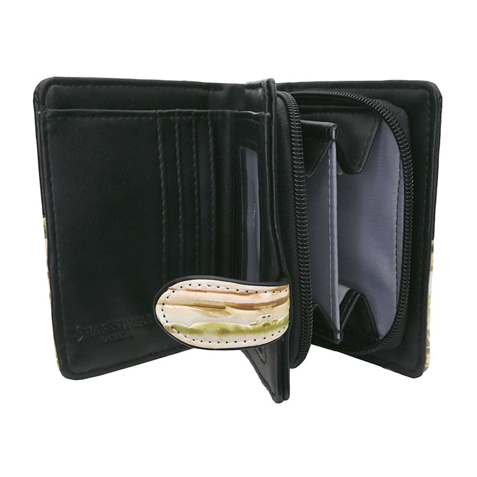 Shagwear W009268sm Black Buffalo Plains - Small Wallet