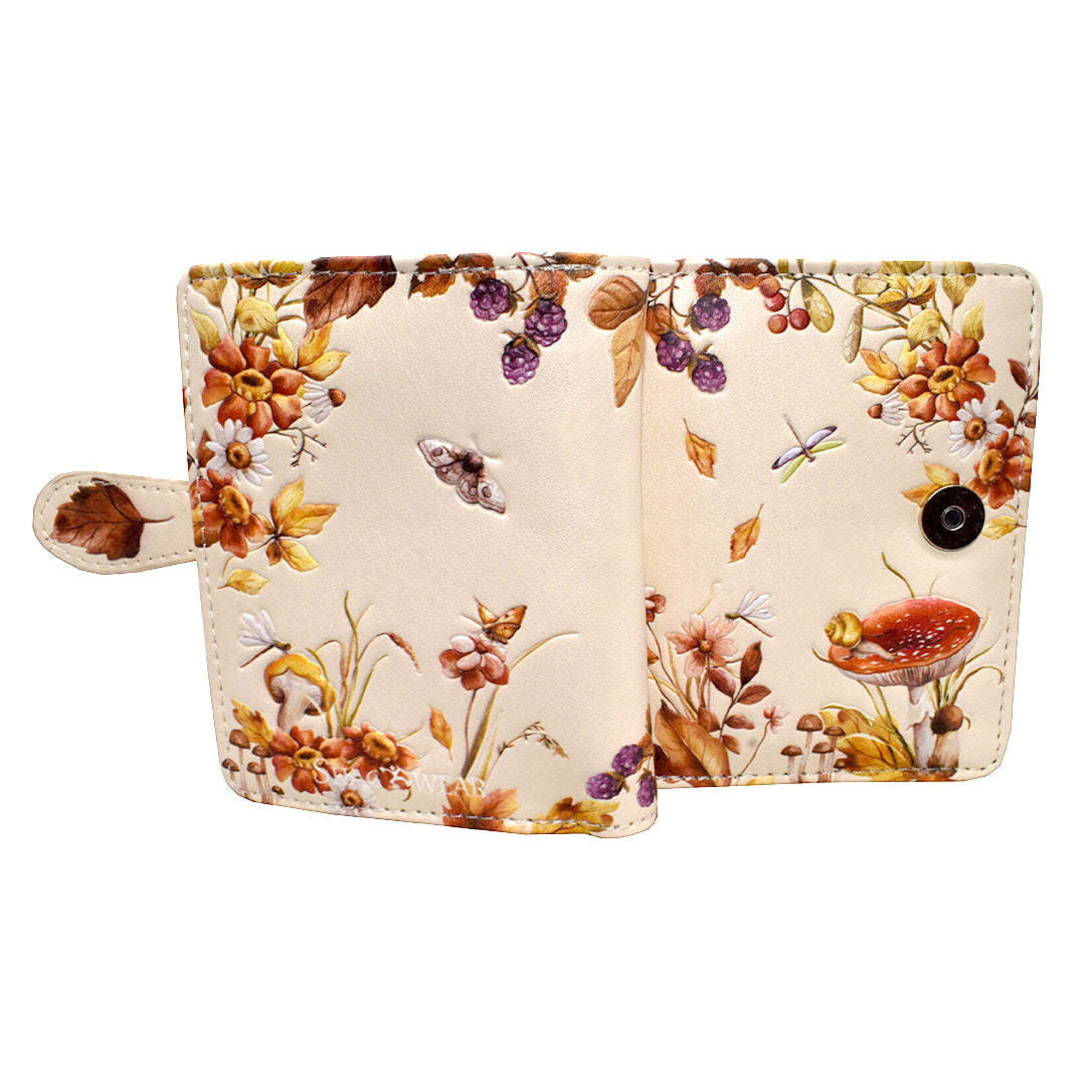 Shagwear W009371sm Vintage Beige Autumn Nature - Small Wallet
