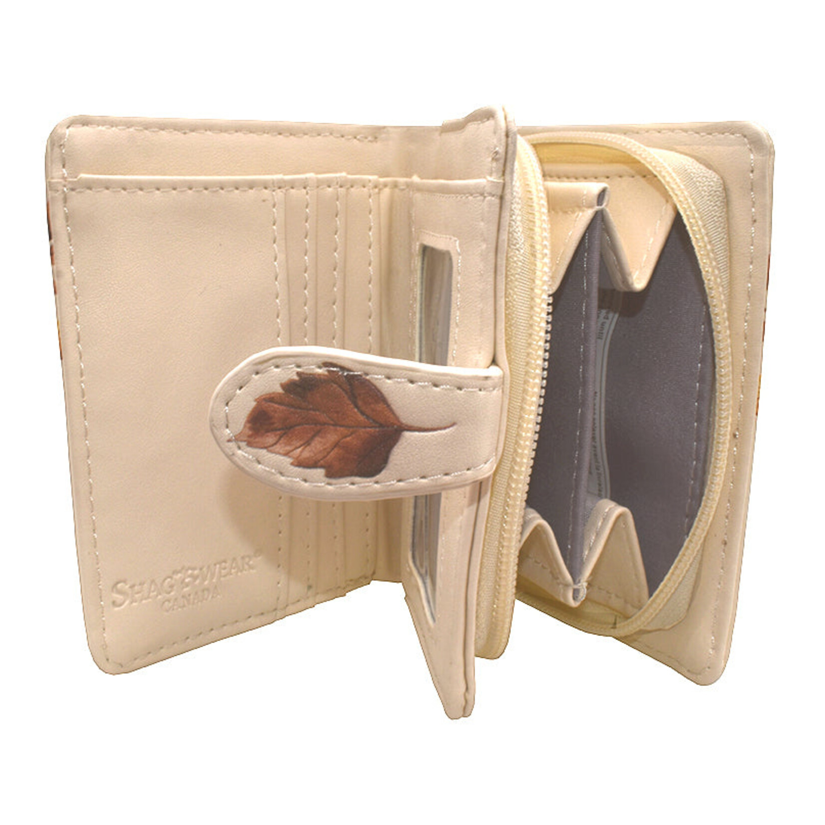Shagwear W009371sm Vintage Beige Autumn Nature - Small Wallet
