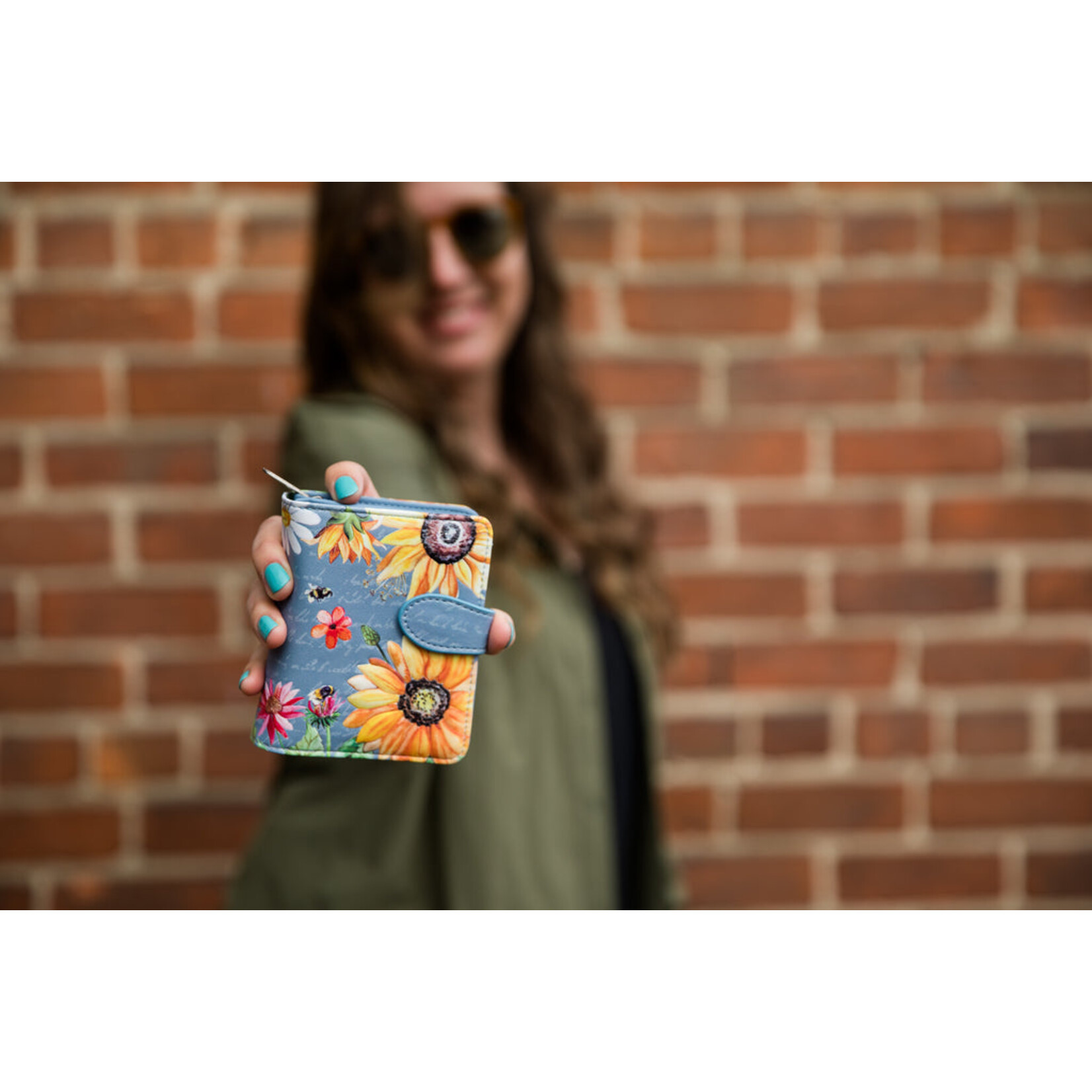 Shagwear W009504sm Beige Sunflower - Small Wallet