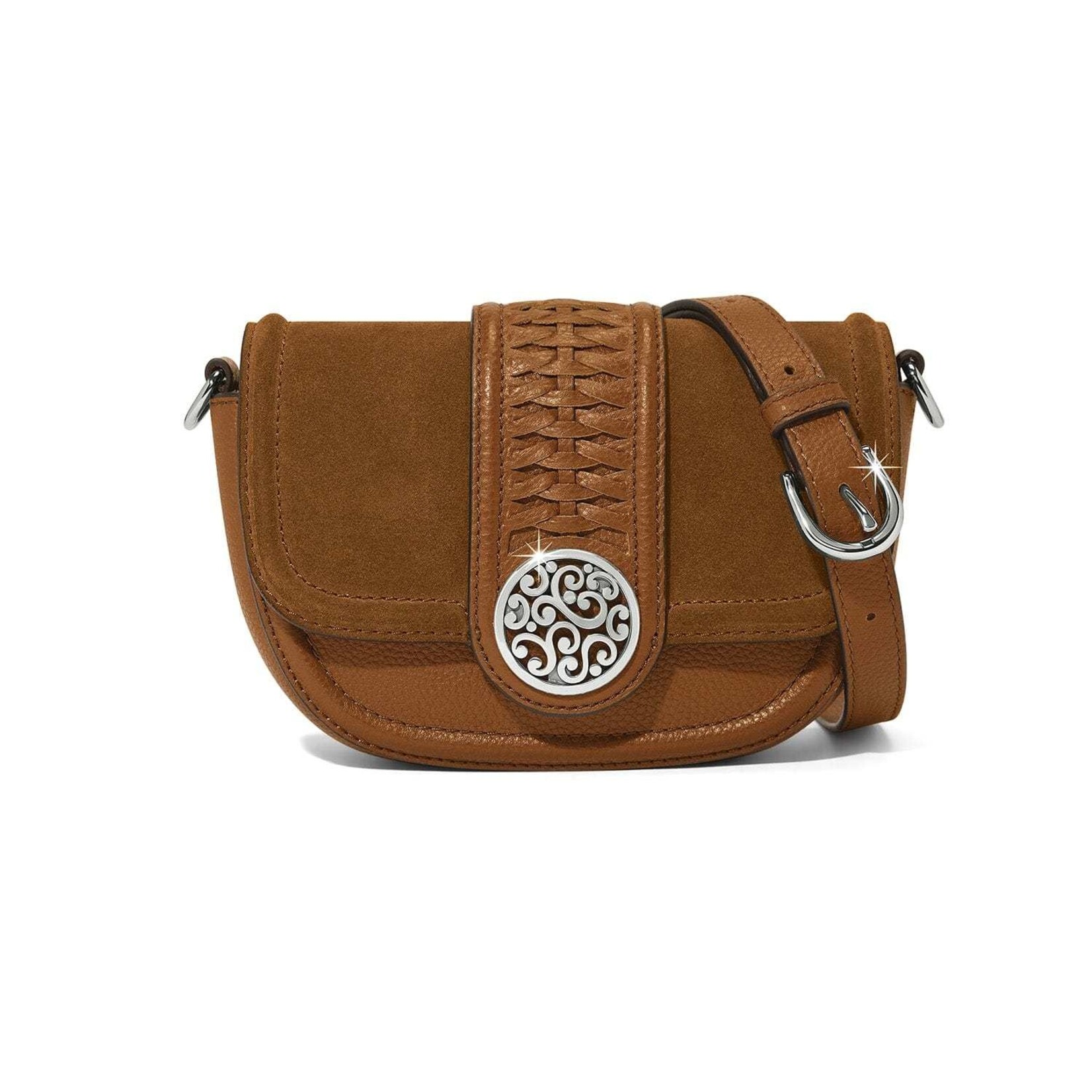 Brighton H16398 Emmie Suede Flap Bag