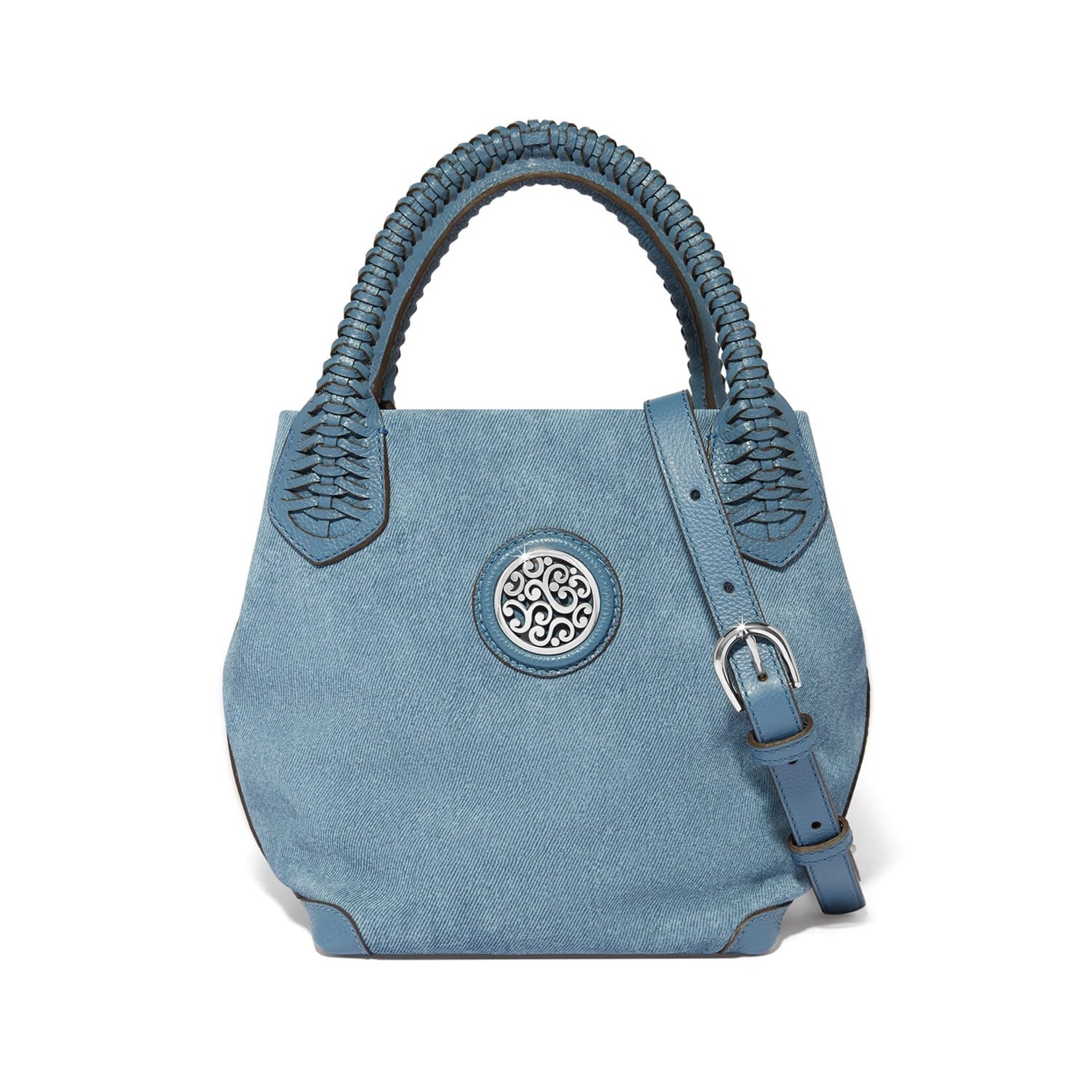 Brighton H44186 Reina Suede Medium Tote - Denim