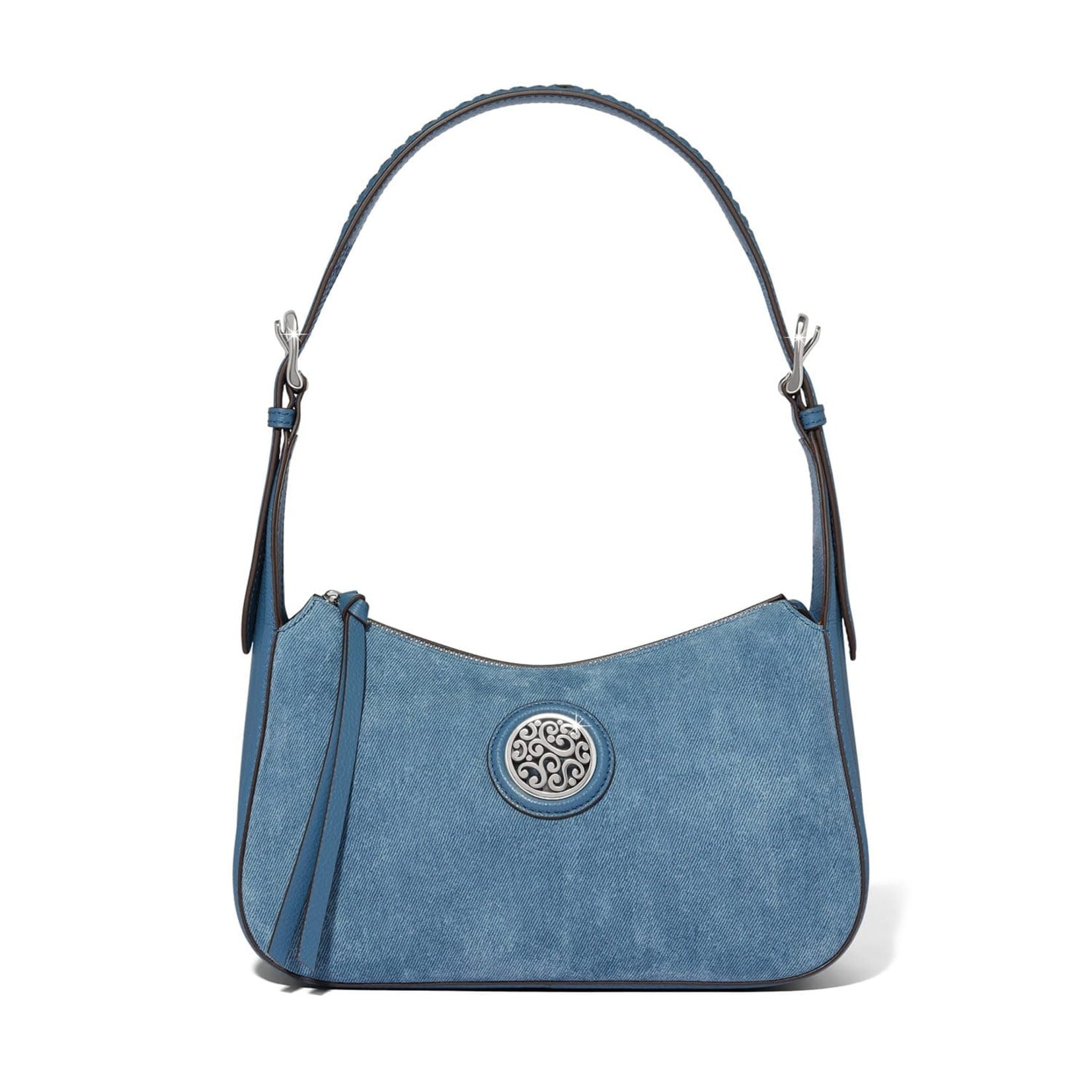 Brighton H44606 Cadiz Mira Suede Hobo - Denim