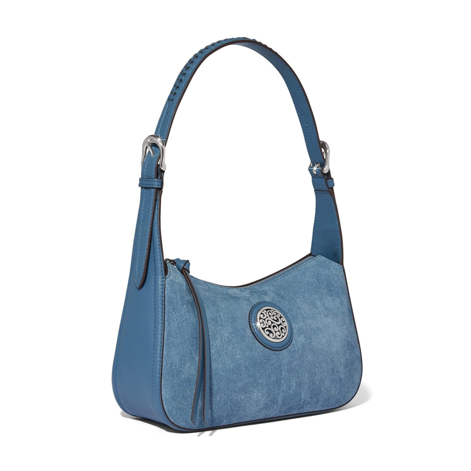 Brighton H44606 Cadiz Mira Suede Hobo - Denim