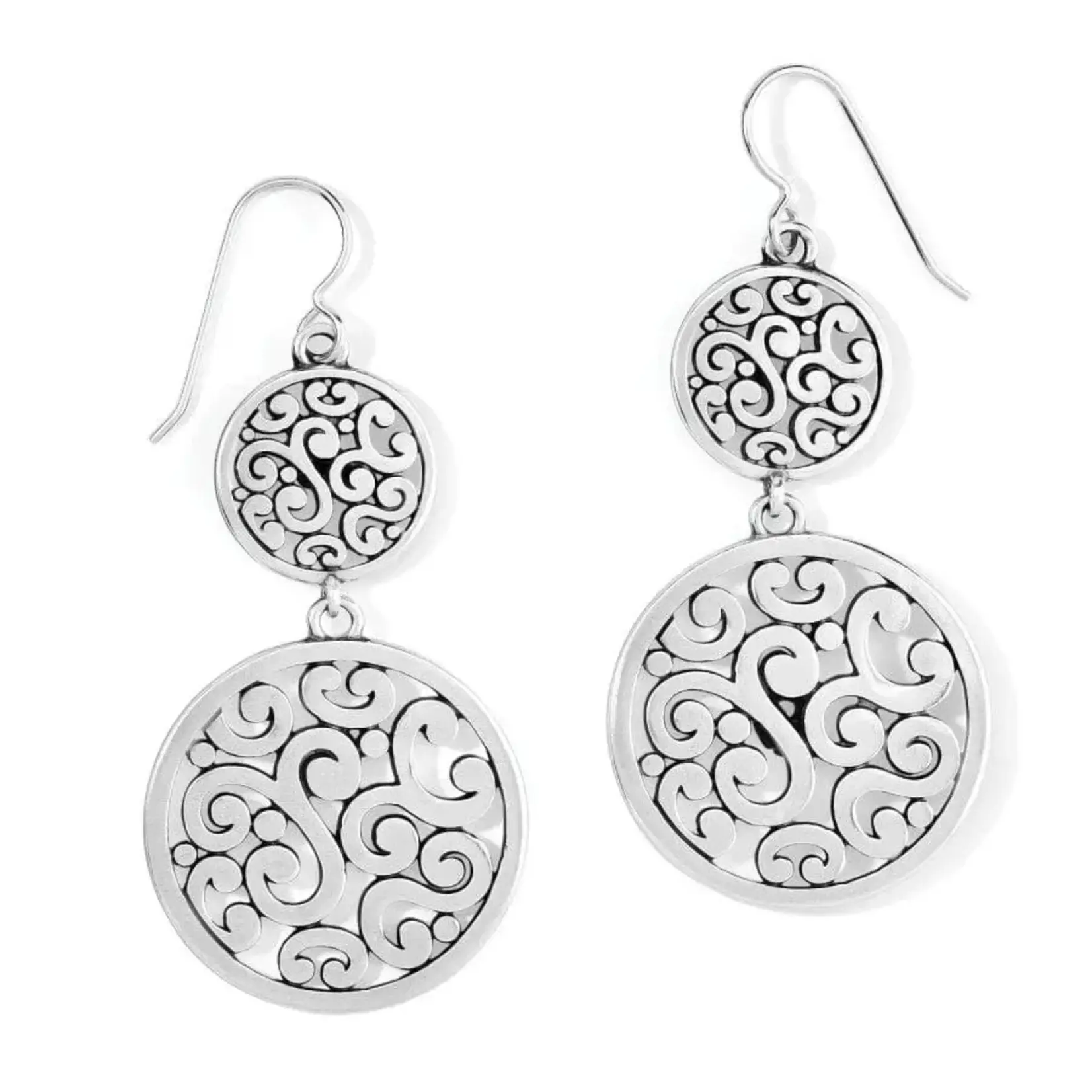 Brighton JA9030 Contempo Medallion Duo French Wire Earrings