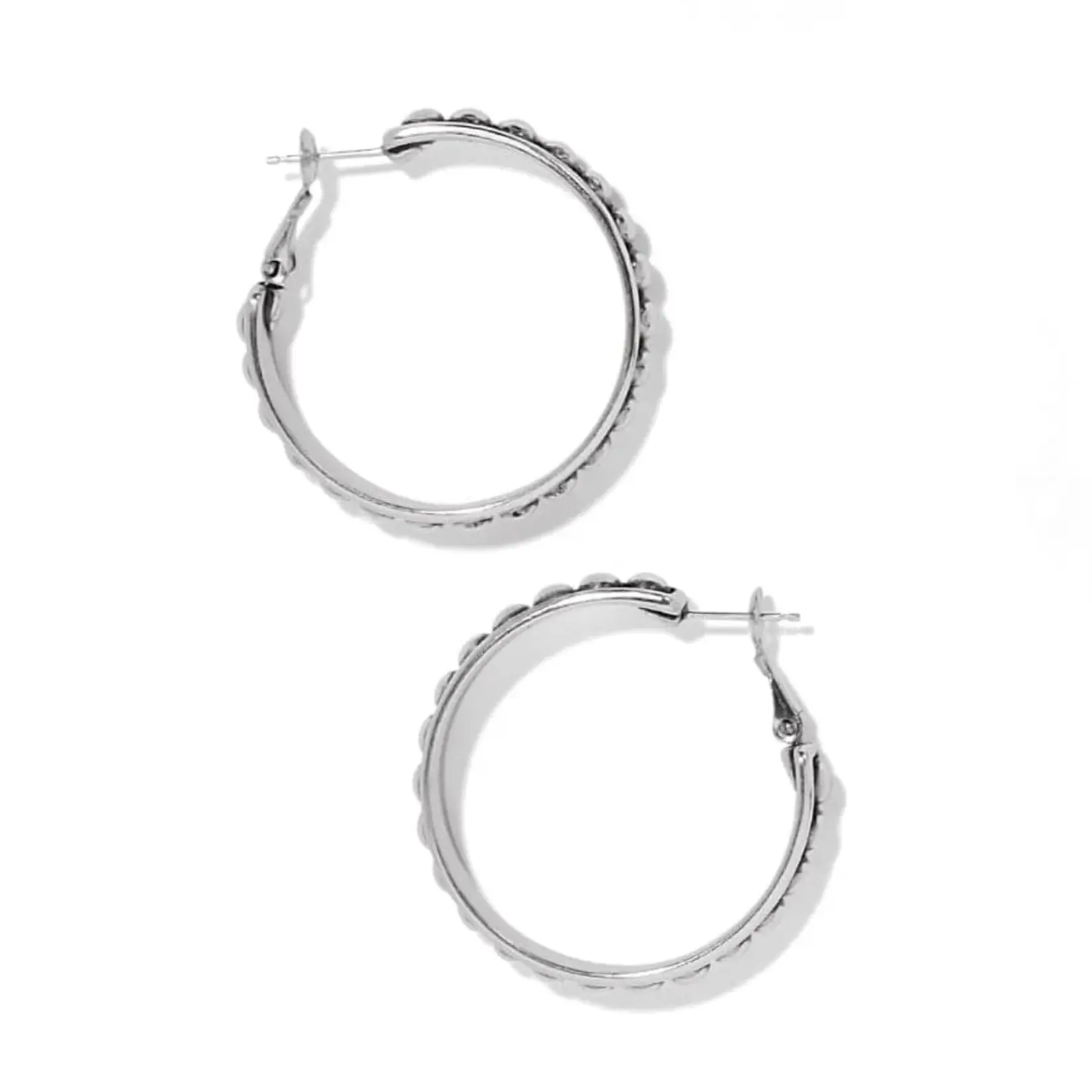Brighton JA9895 Pretty Tough Stud Large Hoop Earrings