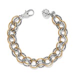 Brighton JF0377 Pebble Link Two Tone Bracelet