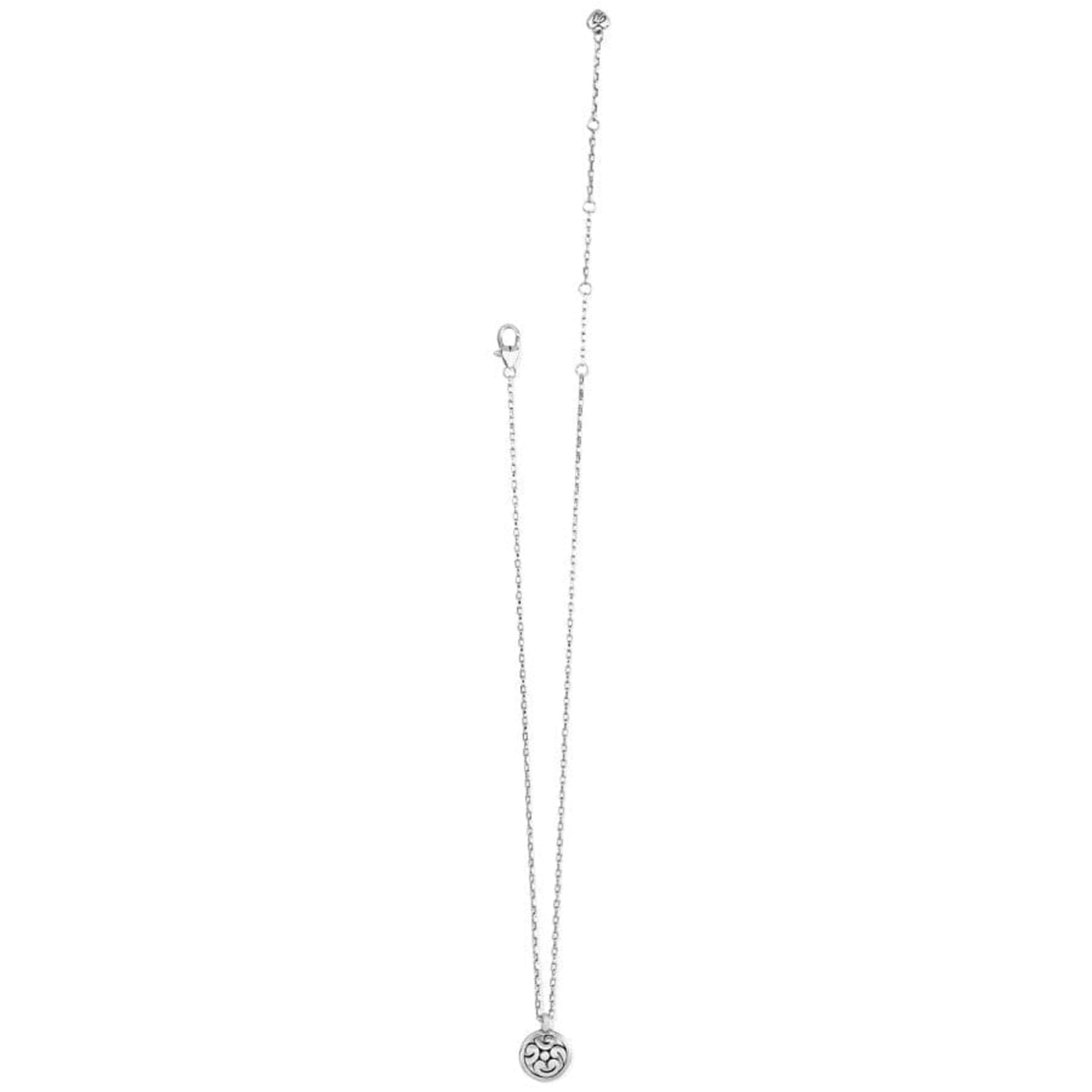 Brighton JM6960 Contempo Medallion Petite Necklace - Silver