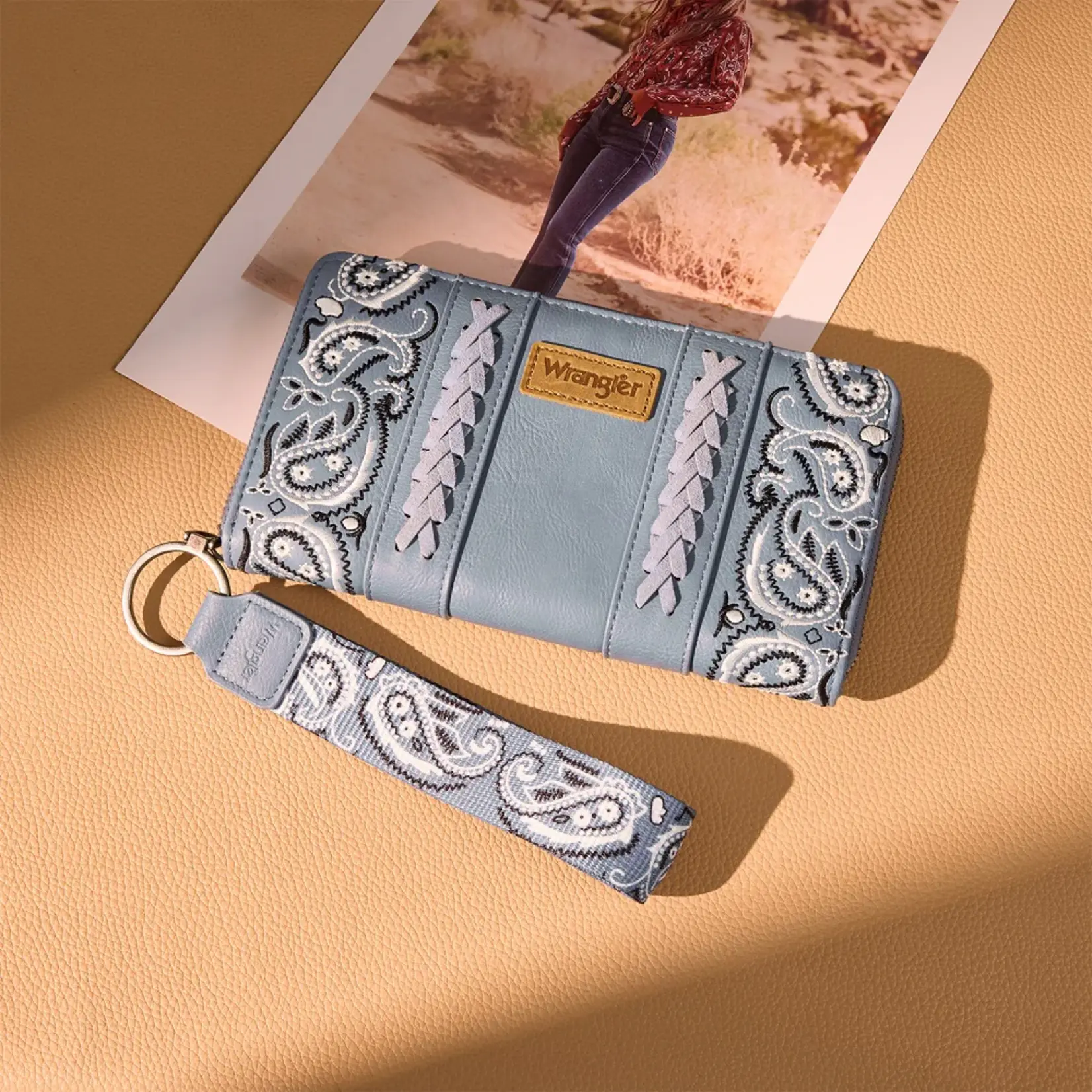 Wrangler WG331-W115JN - Jean - Wrangler Braided Paisley Bandana Wallet