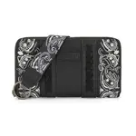 Wrangler WG331-W115BK - Black - Wrangler Braided Paisley Bandana Wallet