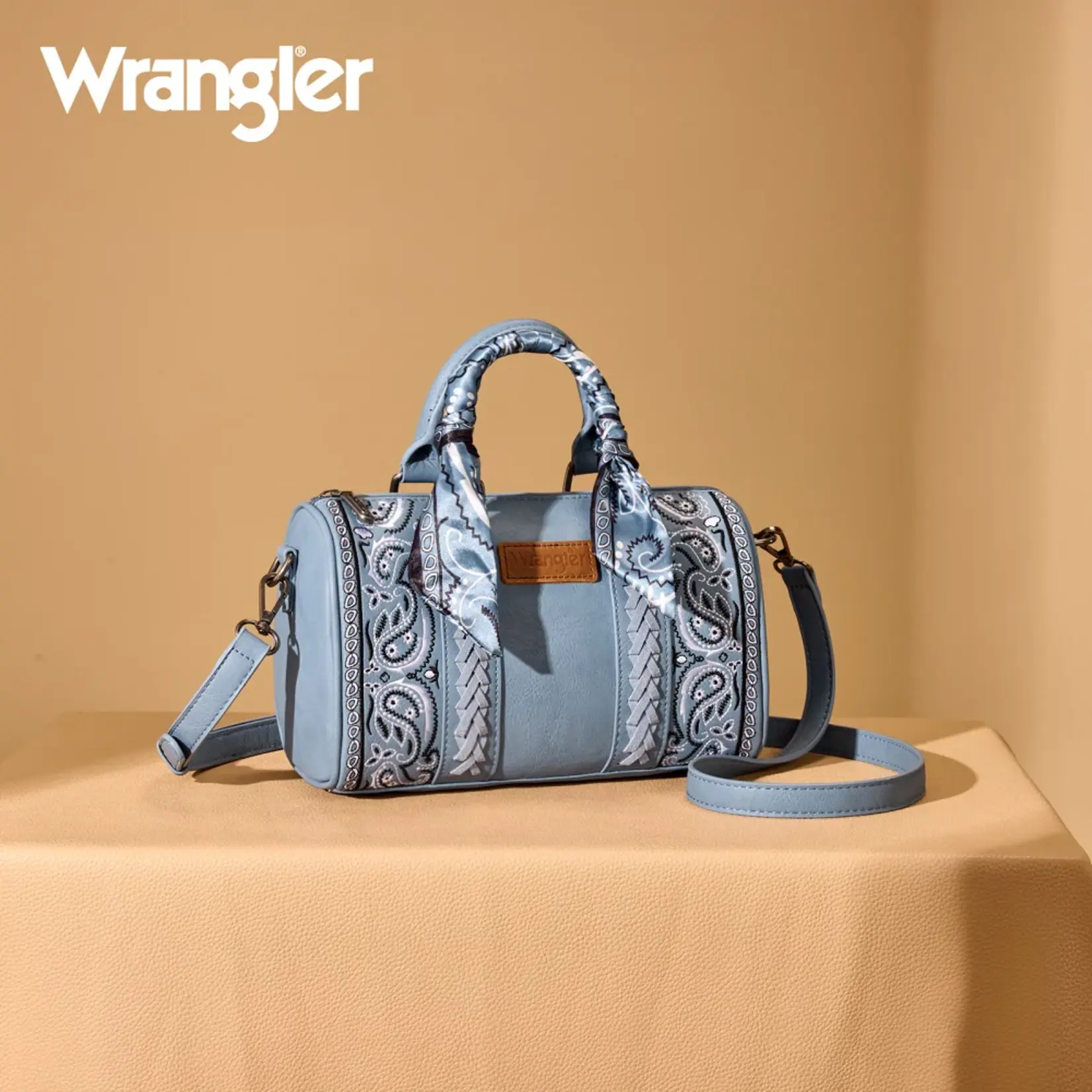 Wrangler WG331-9012JN - Jean - Wrangler Braided Paisley Bandana Boston Bag