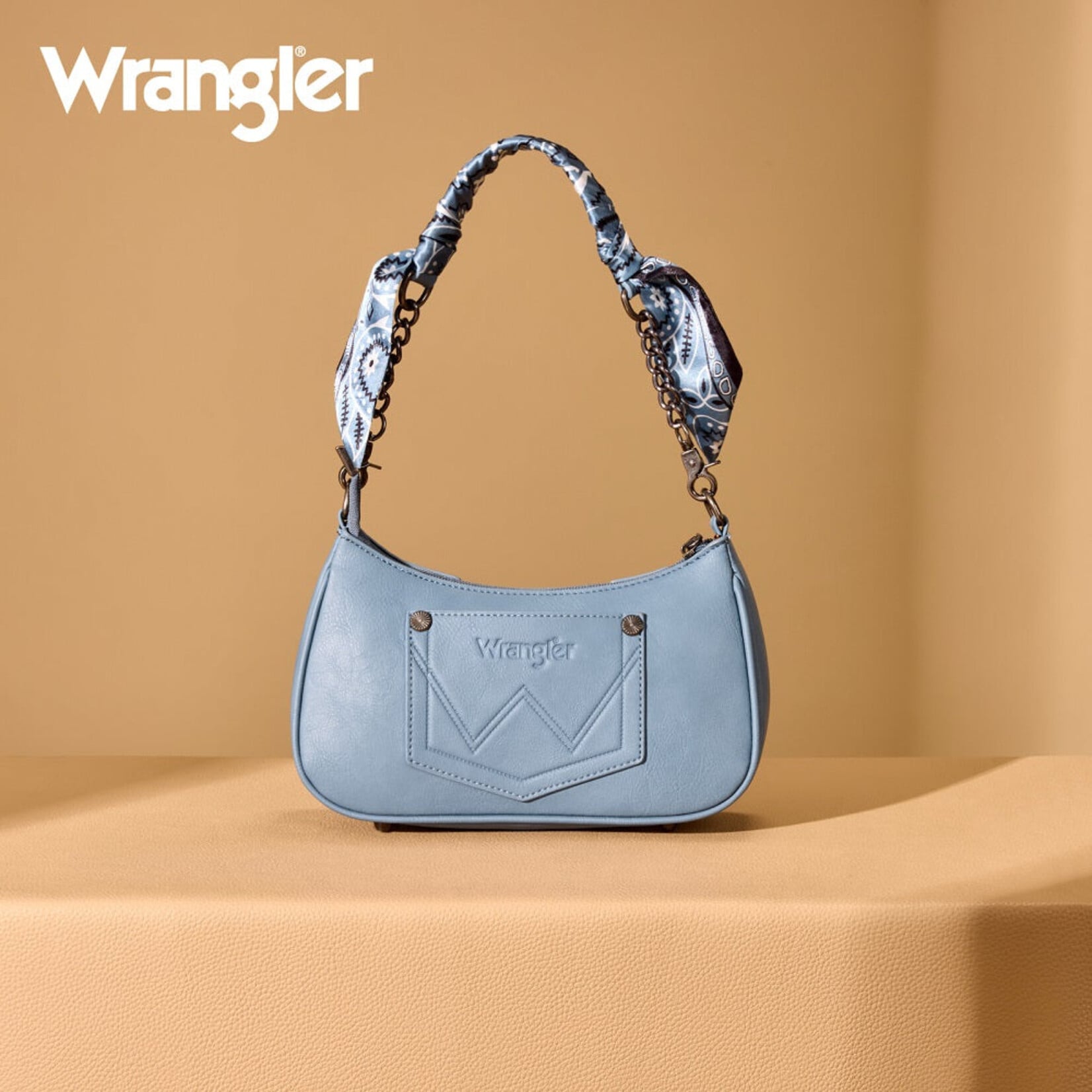 Wrangler WG331-818JN - Jean - Wrangler Braided Paisley Bandana Shoulder Bag