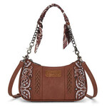 Wrangler WG331-818BR - Brown - Wrangler Braided Paisley Bandana Shoulder Bag