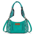Wrangler WG331-818TQ - Turquoise - Wrangler Braided Paisley Bandana Shoulder Bag