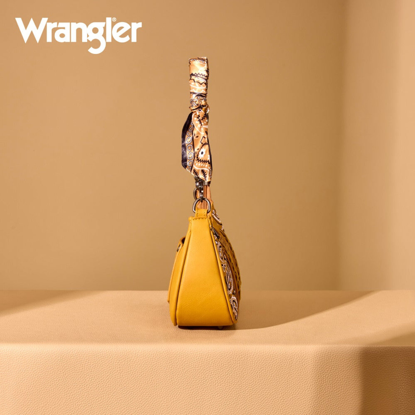 Wrangler WG331-818YL - Yellow - Wrangler Braided Paisley Bandana Shoulder Bag