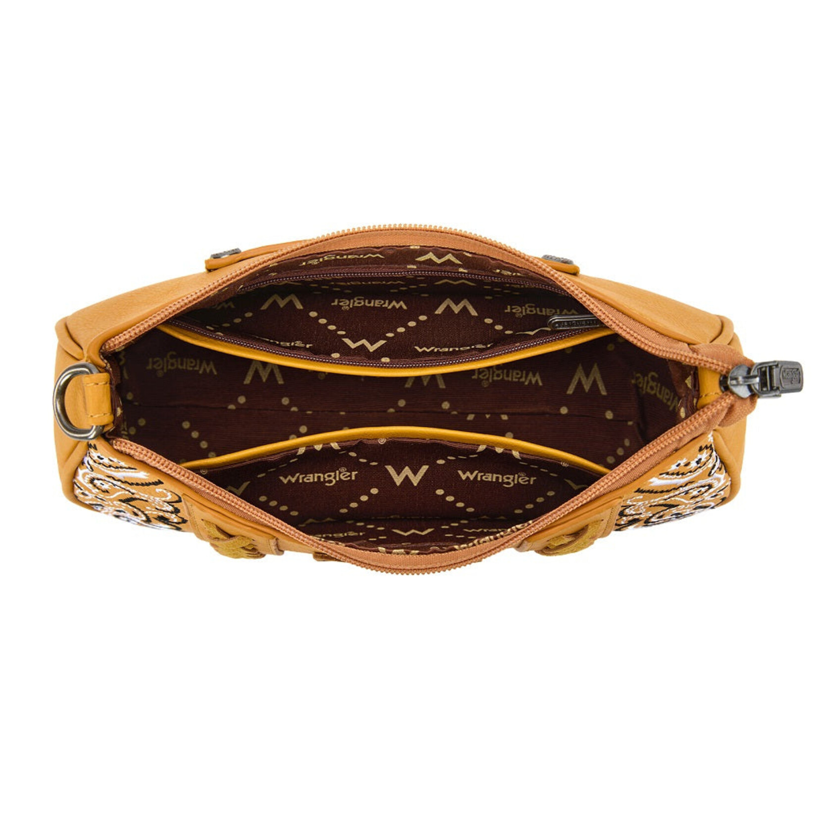 Wrangler WG331-818YL - Yellow - Wrangler Braided Paisley Bandana Shoulder Bag